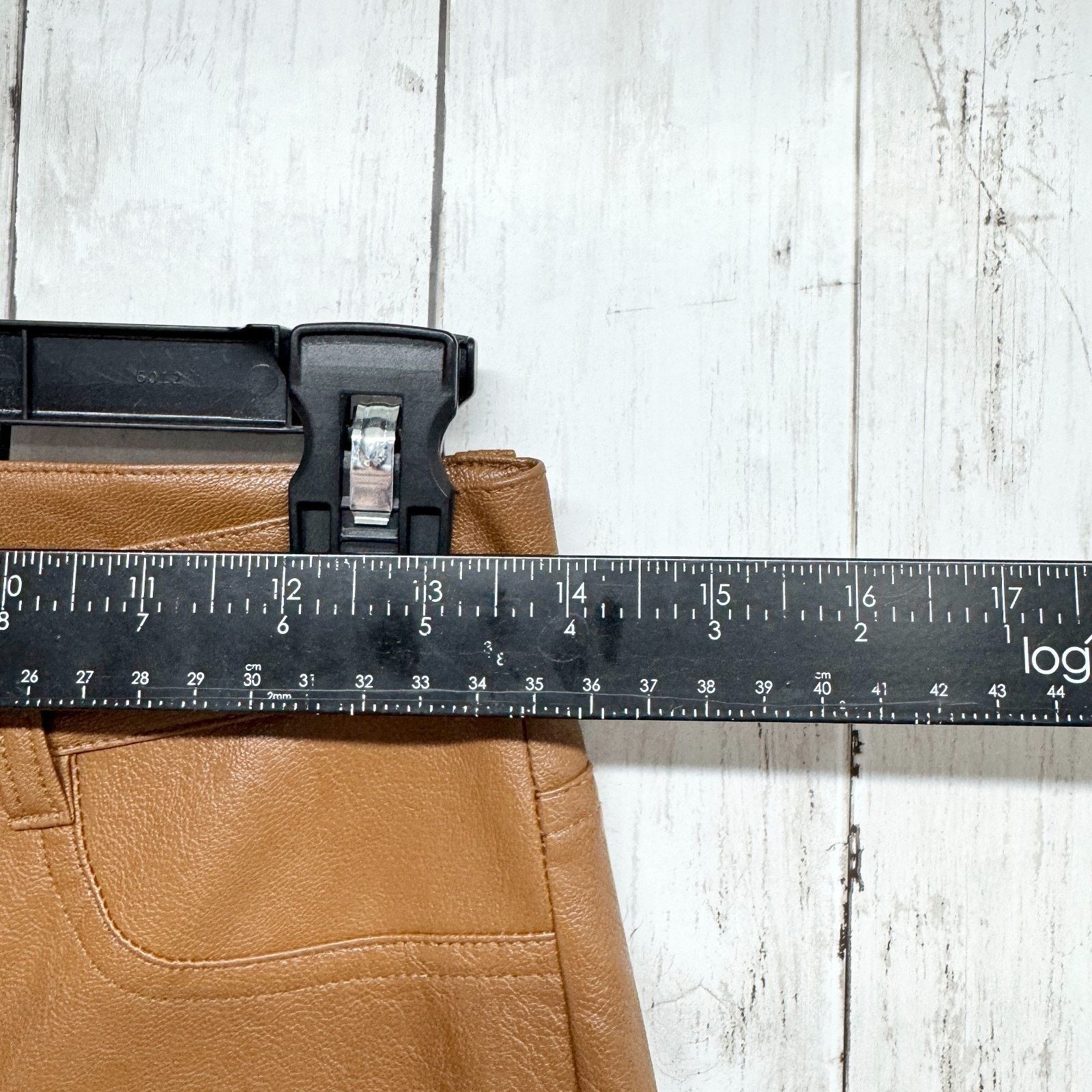 Paige Paige Pants 26 Dark Argan Brwn Faux Leather Relaxed Straight Size 28" / US 6 / IT 42 - 9 Thumbnail