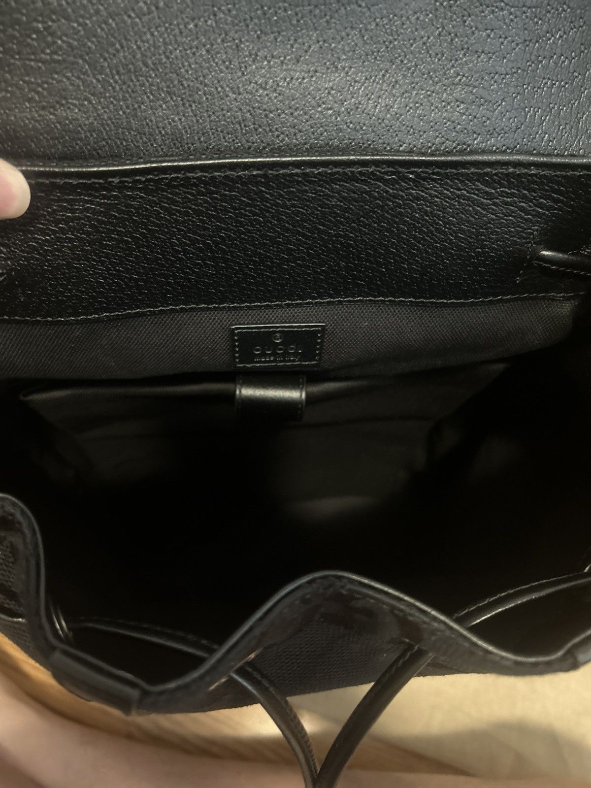 Gucci Gucci Tonal Jumbo GG Backpack Black Size ONE SIZE - 7 Thumbnail