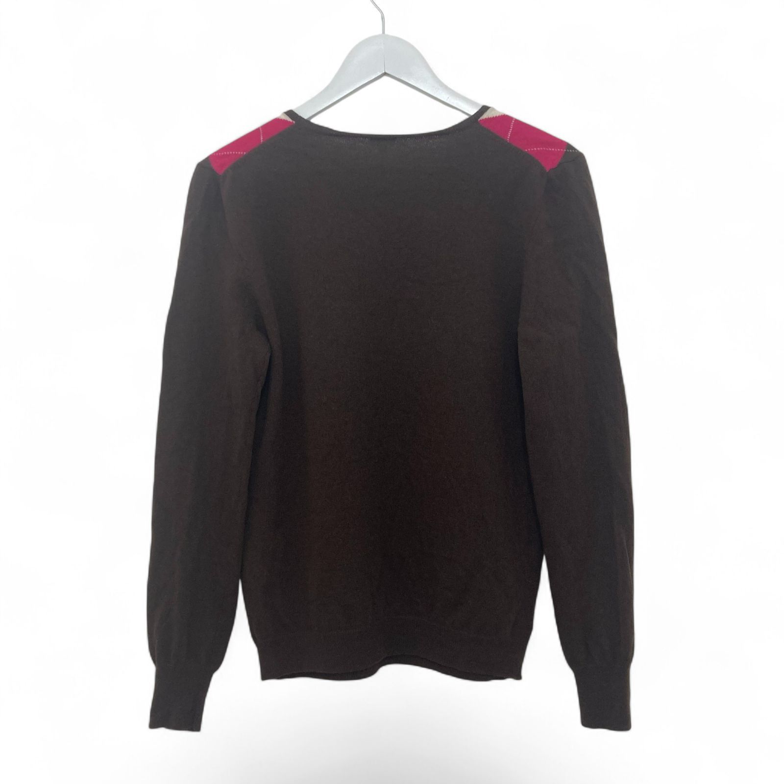 J.Crew J.Crew Argyle Wool Blend Sweater Size L / US 10 / IT 46 - 3 Thumbnail