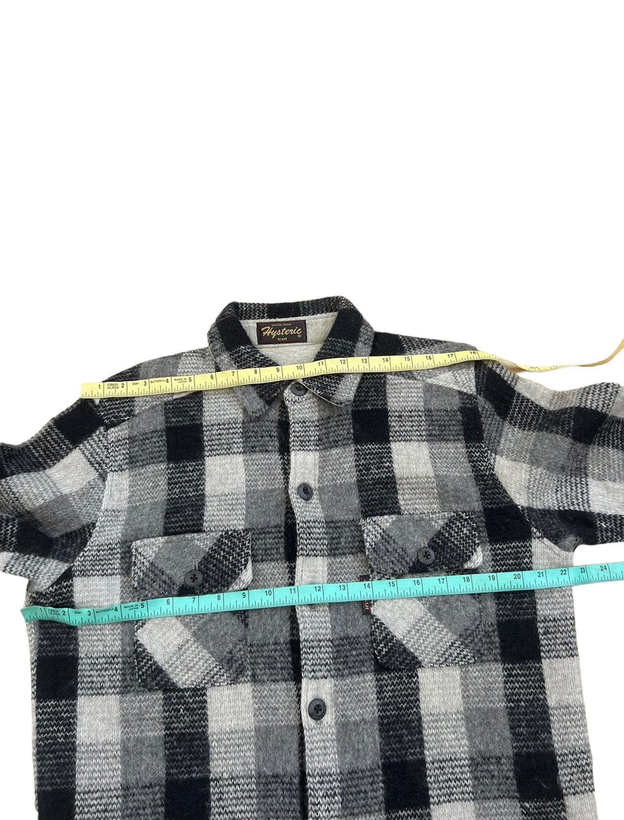 Hysteric Glamour × Vintage Vintage Hysteric Glamour Heavy Checks Wool Flannel Jacket Size US L / EU 52-54 / 3 - 3 Thumbnail