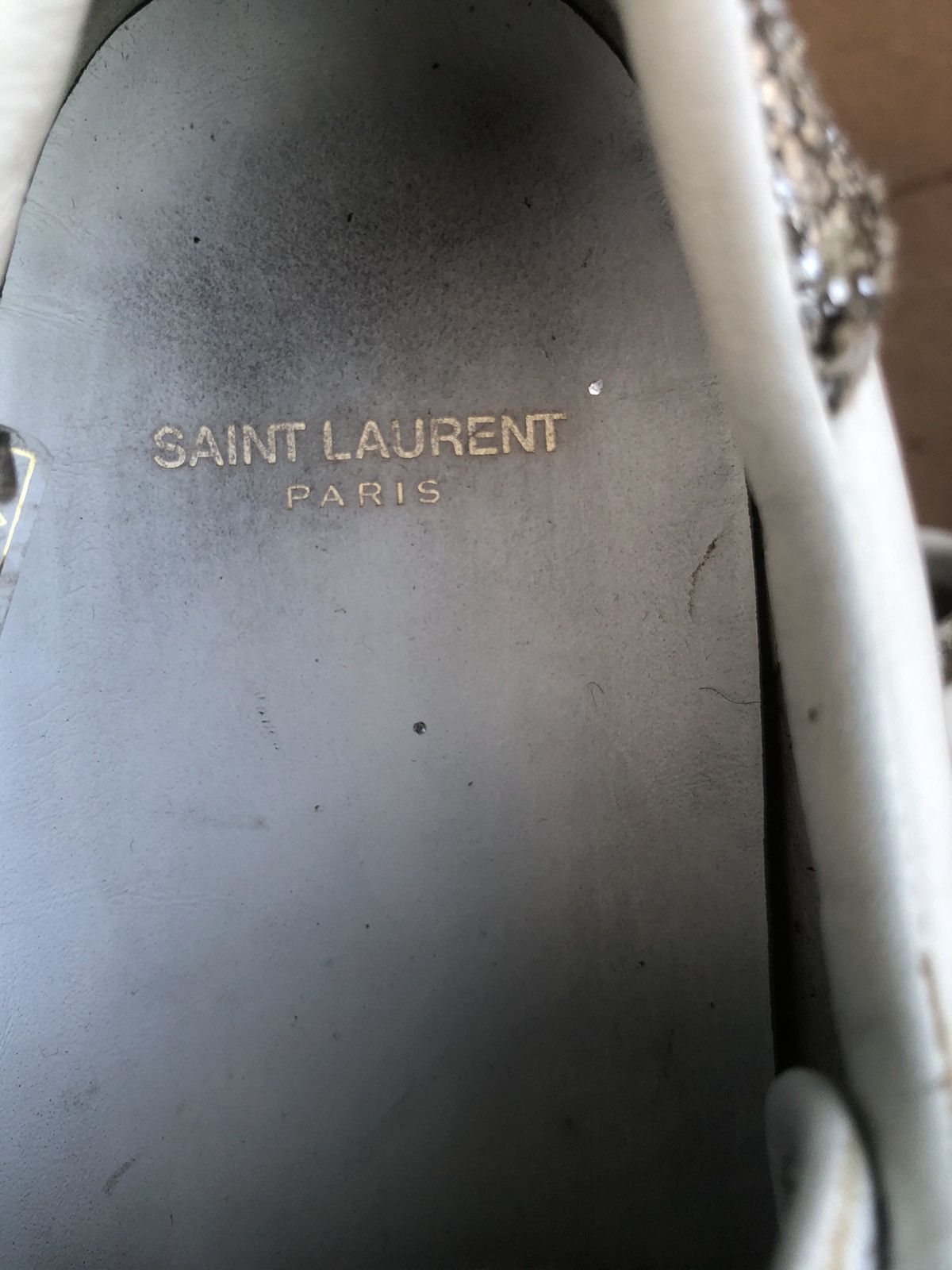 Saint Laurent Paris Saint Laurent White Leather Sneakers Size 42 Size US 8 / EU 41 - 9 Thumbnail