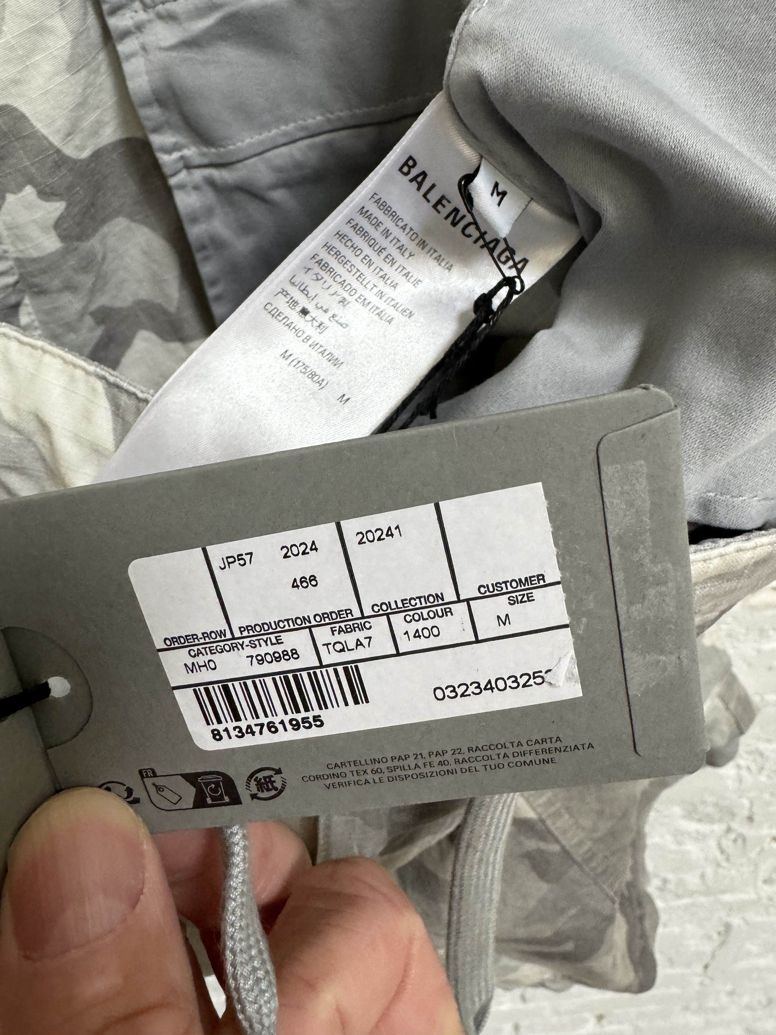 Balenciaga 2000$ Balenciaga Men's Camo Cargo Shorts Light Grey Size US 36 / EU 52 - 8 Thumbnail