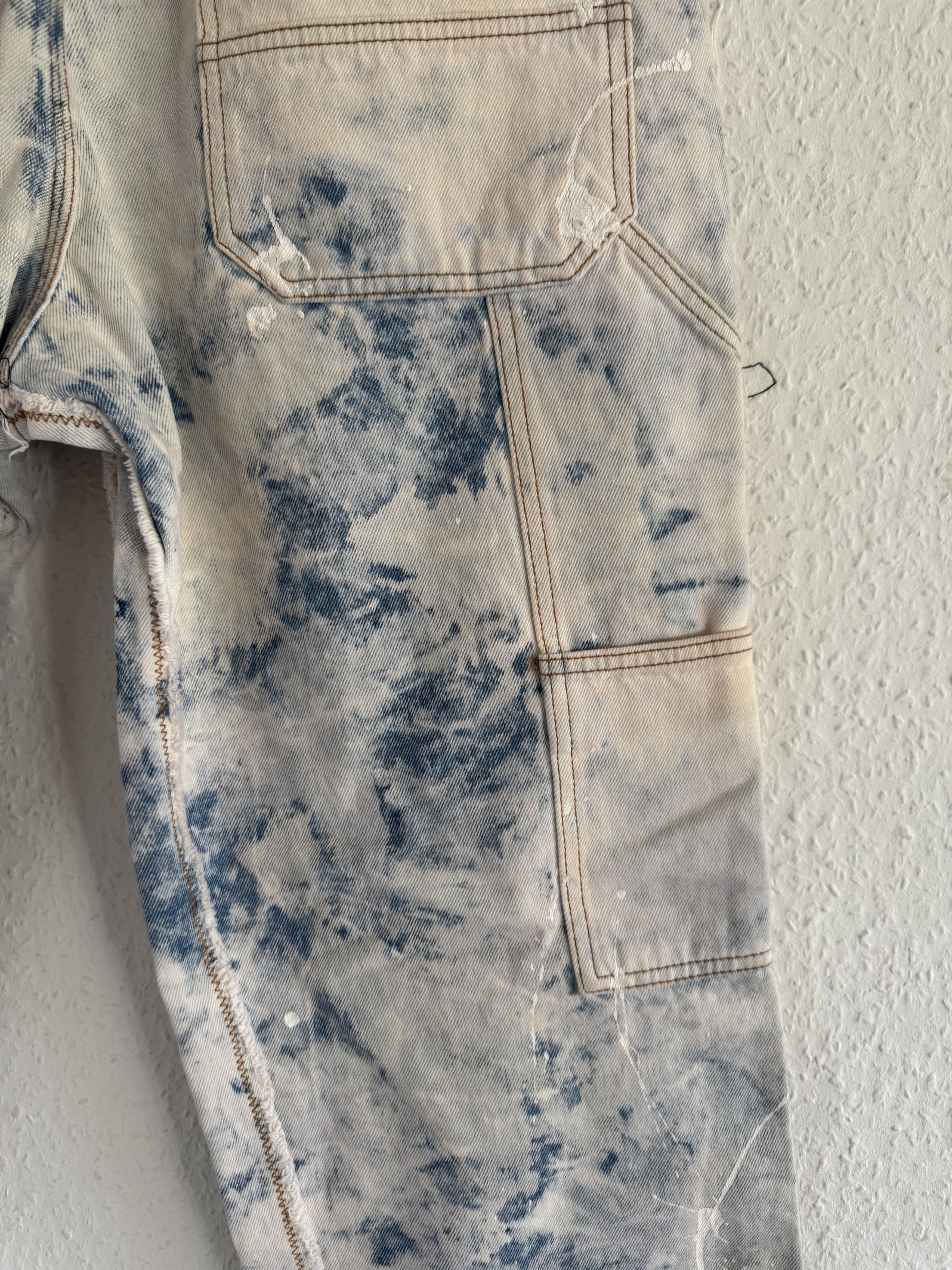 Off-White Bleached Reconstructed Double Knee Carpenter Pants Size US 34 / EU 50 - 13 Thumbnail