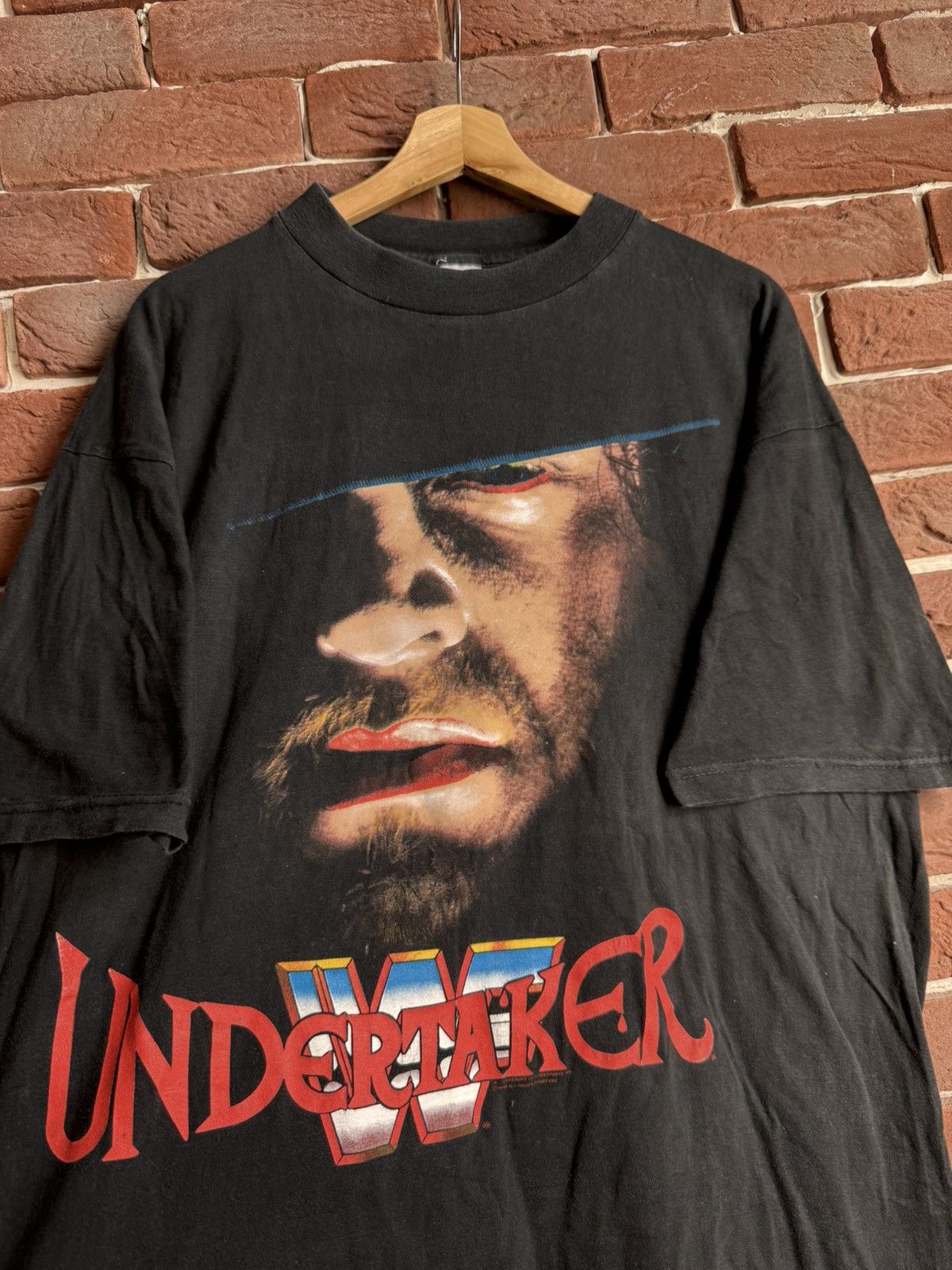 Vintage Vintage The Undertaker t shirt 1993 WWF 90s WWE wrestling L Size US XL / EU 56 / 4 - 3 Thumbnail