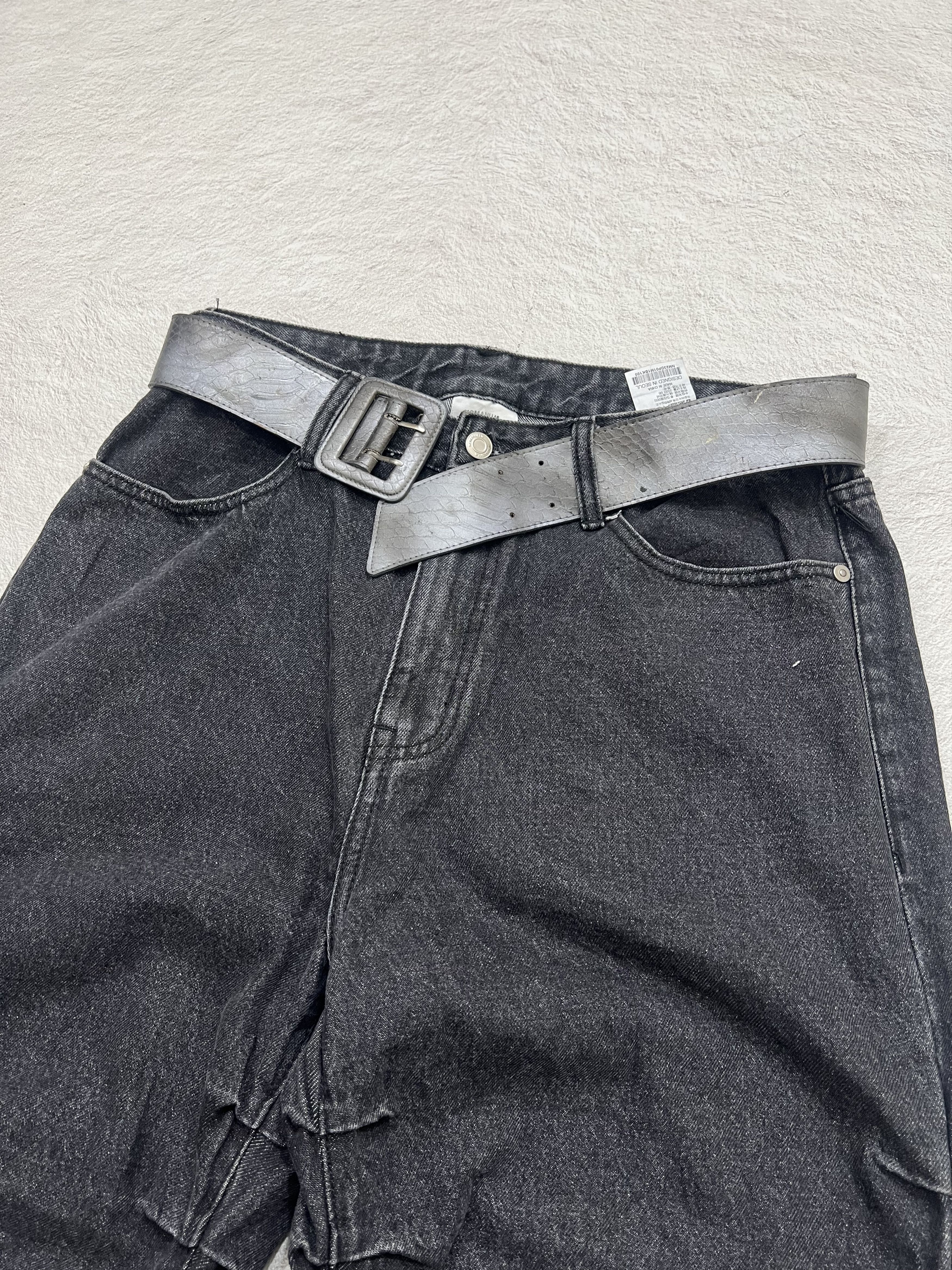 Japanese Brand 2000s Nomanual Ruched Bootcut Flare Jeans y2k Lgb Ifsix Size US 34 / EU 50 - 4 Thumbnail