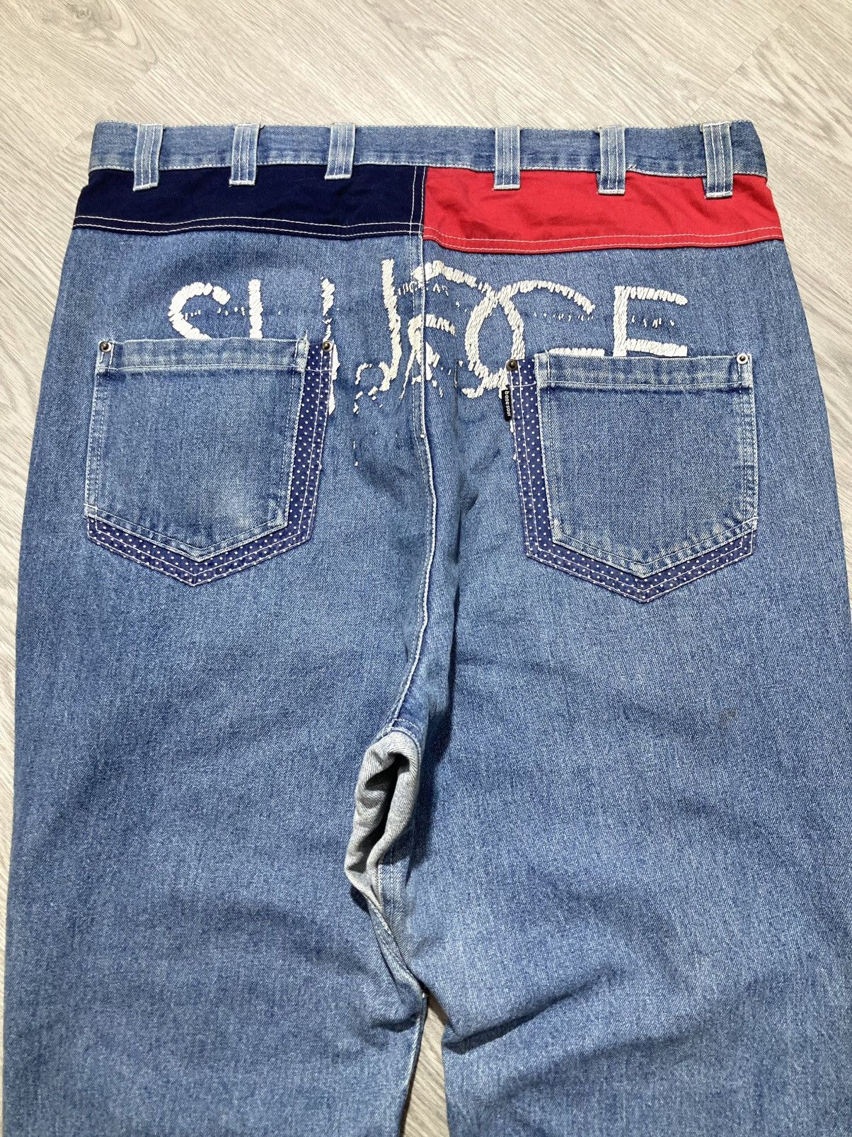 Le Grande Bleu (L.G.B.) 2000s B One Soul Japanese Double Waist Carrot Jeans Pant Lgb Size US 37 - 15 Thumbnail