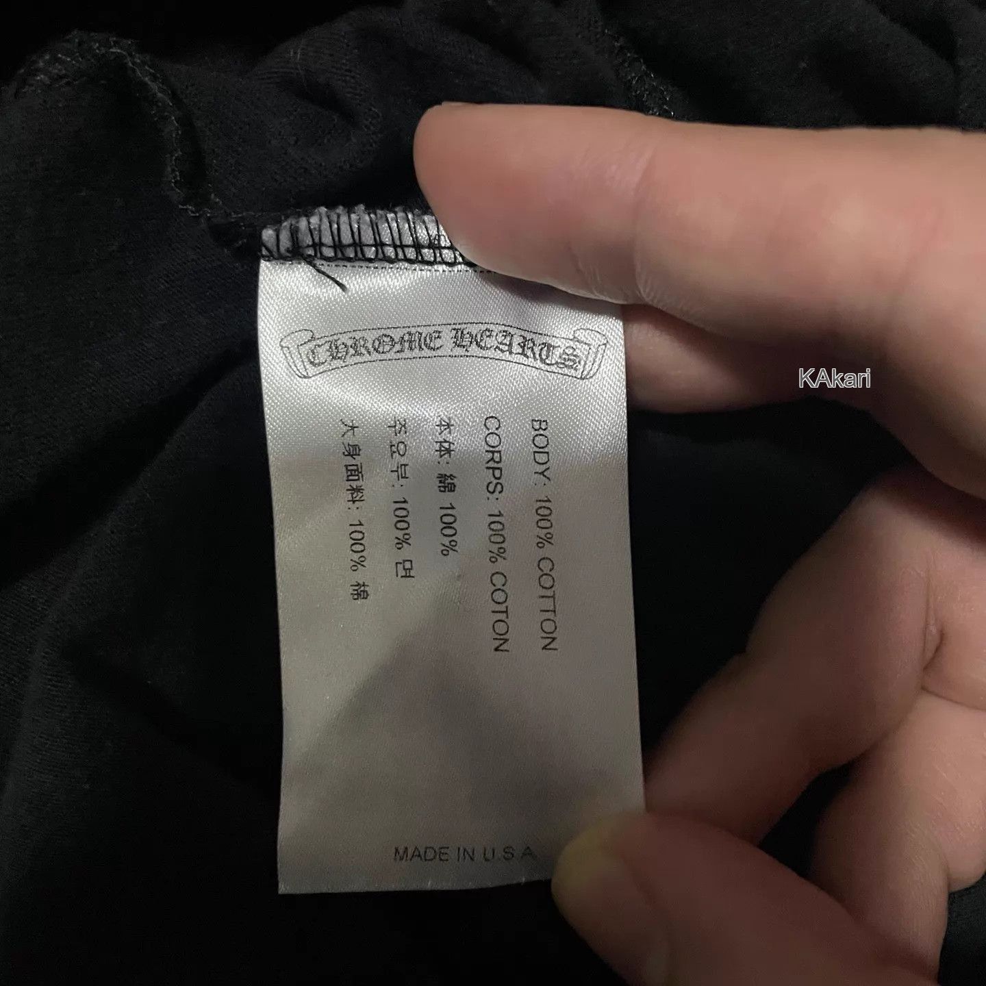 Chrome Hearts Black Short Sleeve T-Shirt with Pocket and Graphic Size US M / EU 48-50 / 2 - 4 Thumbnail