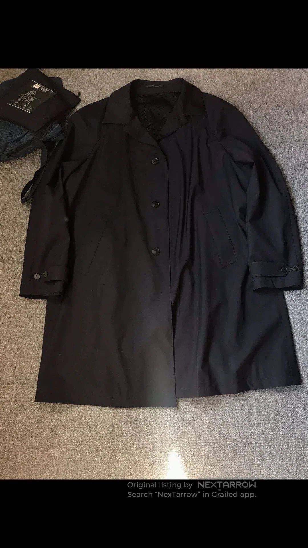 Other Black Long Coat Size L. Size US L / EU 52-54 / 3 - 3 Thumbnail