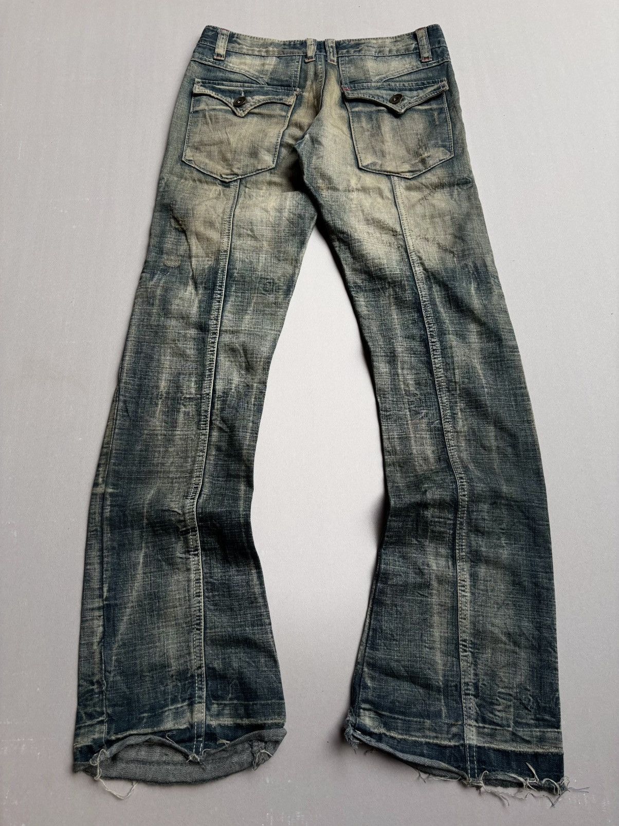 Japanese Brand Glad news flare jeans Size US 29 - 2 Thumbnail