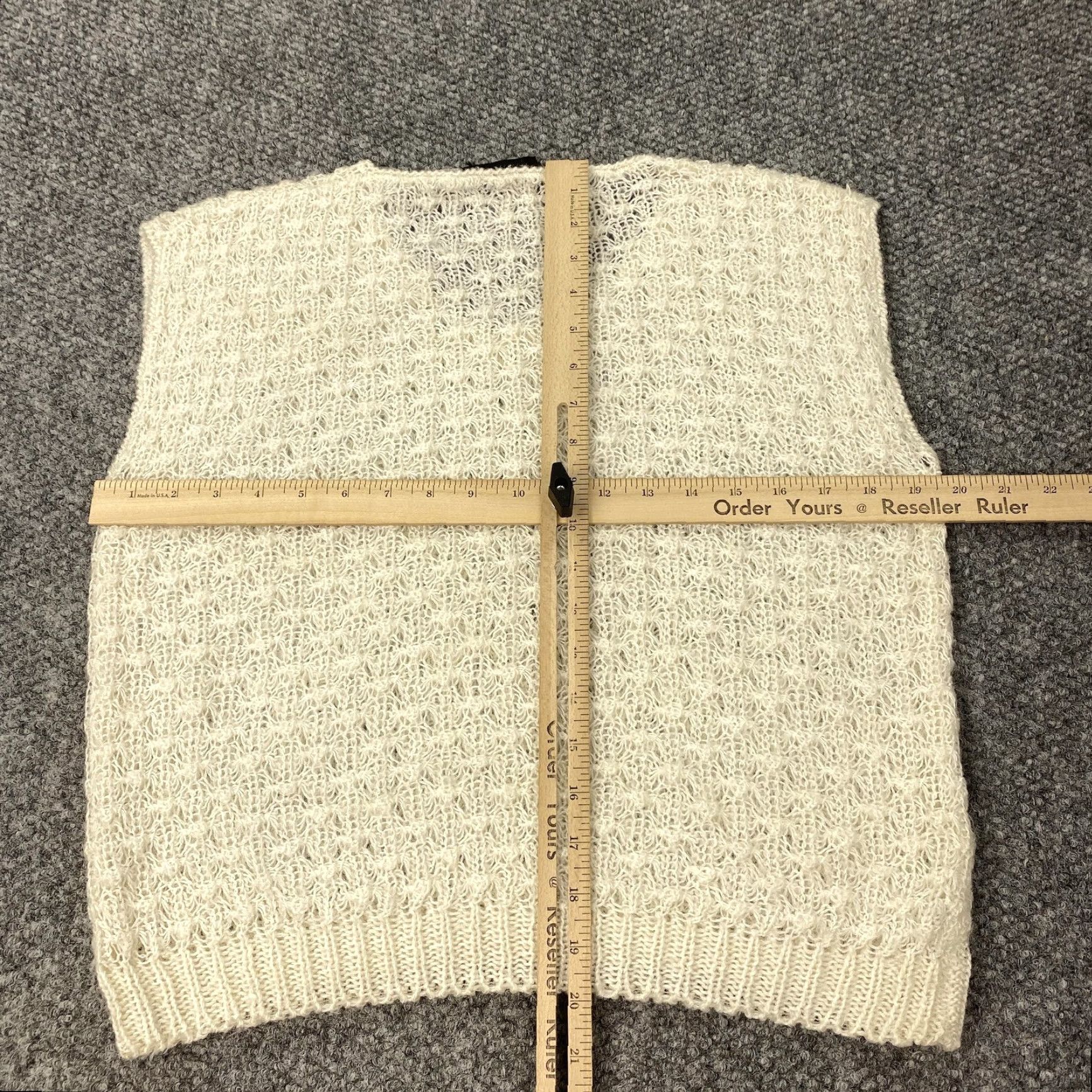 Vintage VINTAGE Nuggets Sweater Vest Womens Large White Open Knit Pullover Textured Korea Size L / US 10 / IT 46 - 7 Thumbnail