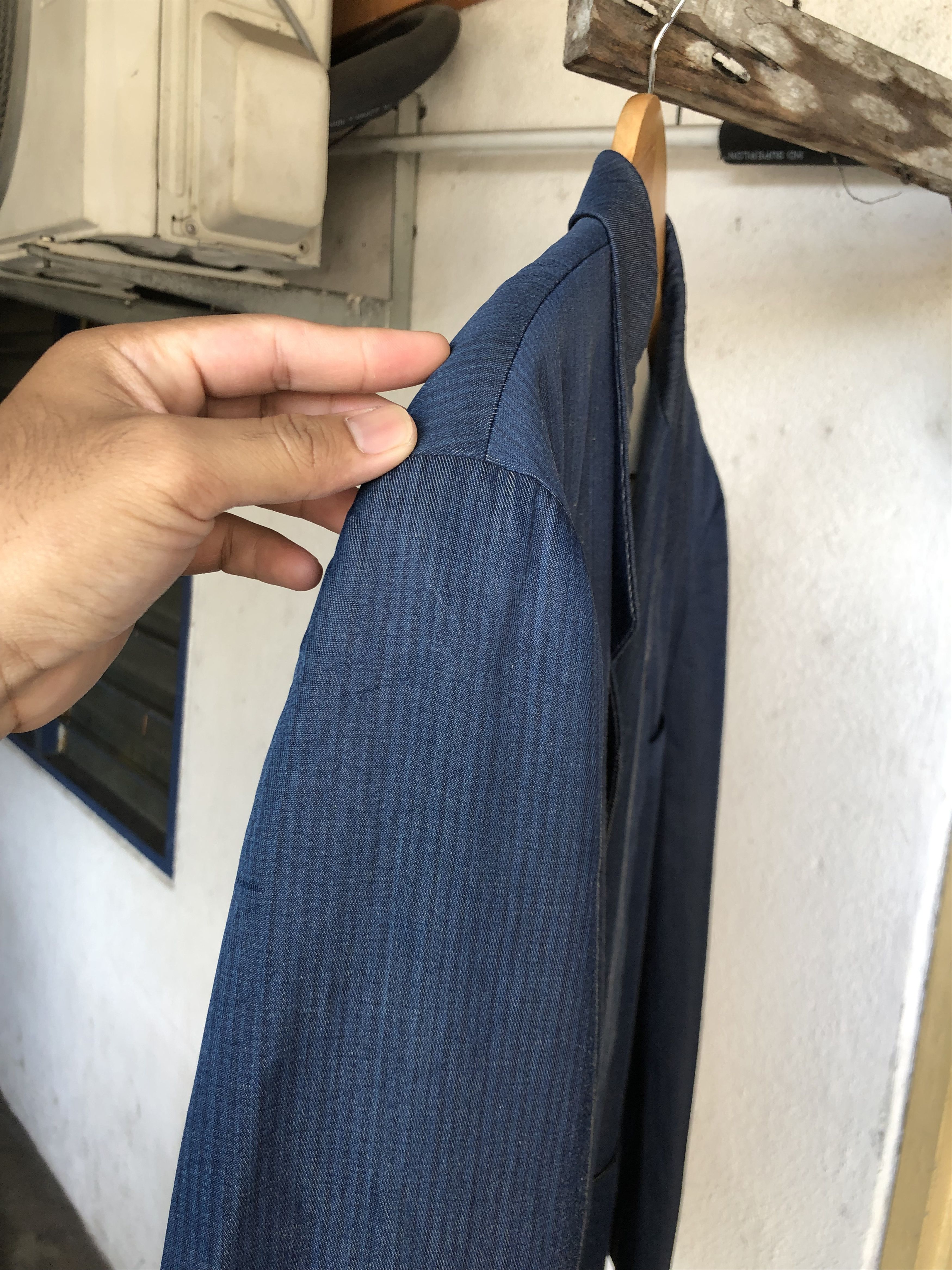 Comme des Garcons Amekaji❗️Comme des Garcons Homme Plus Faded Denim Blazer Size US M / EU 48-50 / 2 - 4 Thumbnail
