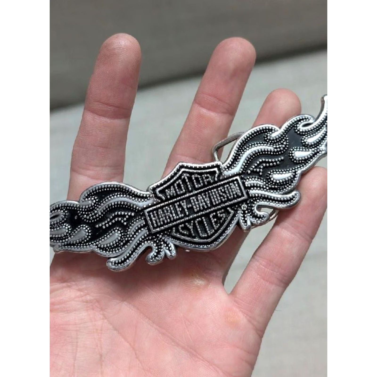 Harley Davidson VINTAGE Harley-Davidson Western Belt Buckle Men XS? Size ONE SIZE - 2 Thumbnail