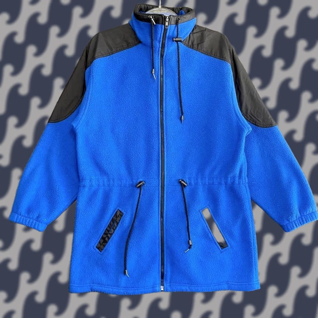 Vintage VINTAGE Forenza Full Zip Up Fleece Sweater Blue Black Mens XL Casual Wear Size XL Size US XL / EU 56 / 4 - 1 Thumbnail