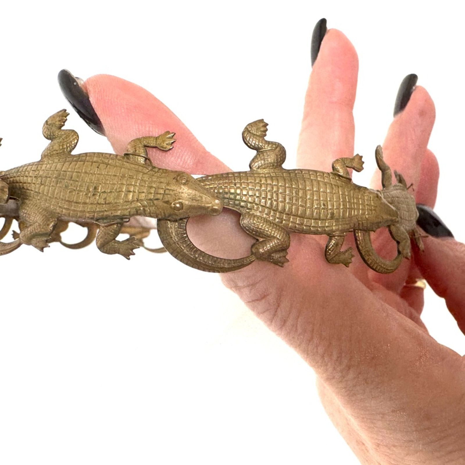 Eugenia Kim Eugenia Kim RARE HAND CAST bronze alligator headband Size ONE SIZE - 1 Thumbnail
