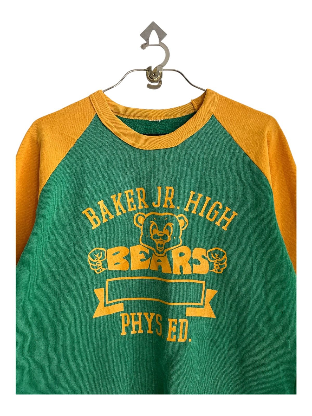 Sports Specialties × Vintage Vintage 1970s Afterhood BEARS Baker Jr HighTwo Tones Sweater Size US S / EU 44-46 / 1 - 4 Thumbnail