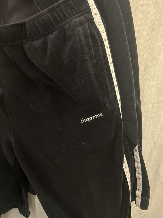 Supreme Supreme Studded Velour Track pants, size Large | Grailed