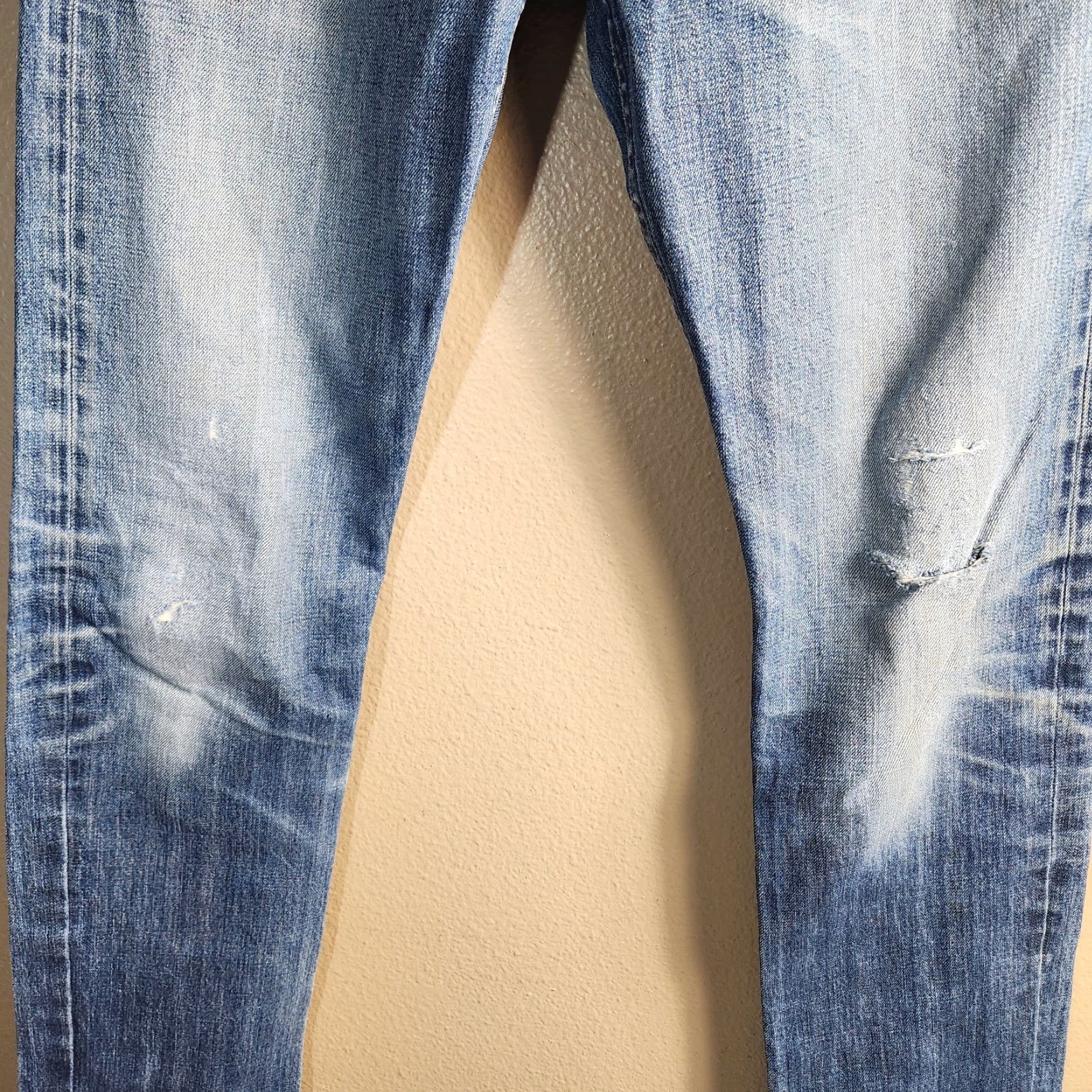 Rag & Bone VINTAGE Rag Bone Mens Jeans Slim Straight Button Fly 31 34 Inseam Blue 100% Cotton M2051551 Size US 31 - 2 Thumbnail