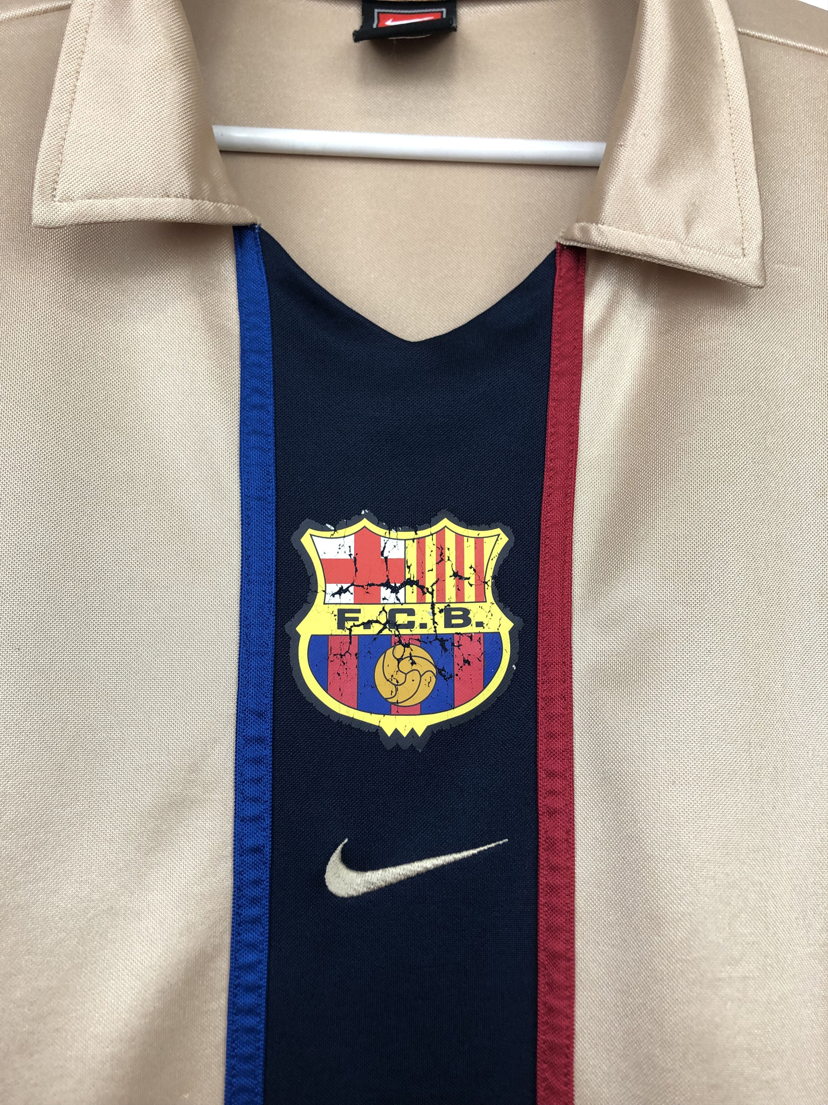 Nike Barcelona football shirt 2001 Soccer Nike Jersey Camiseta Size US XL / EU 56 / 4 - 3 Thumbnail