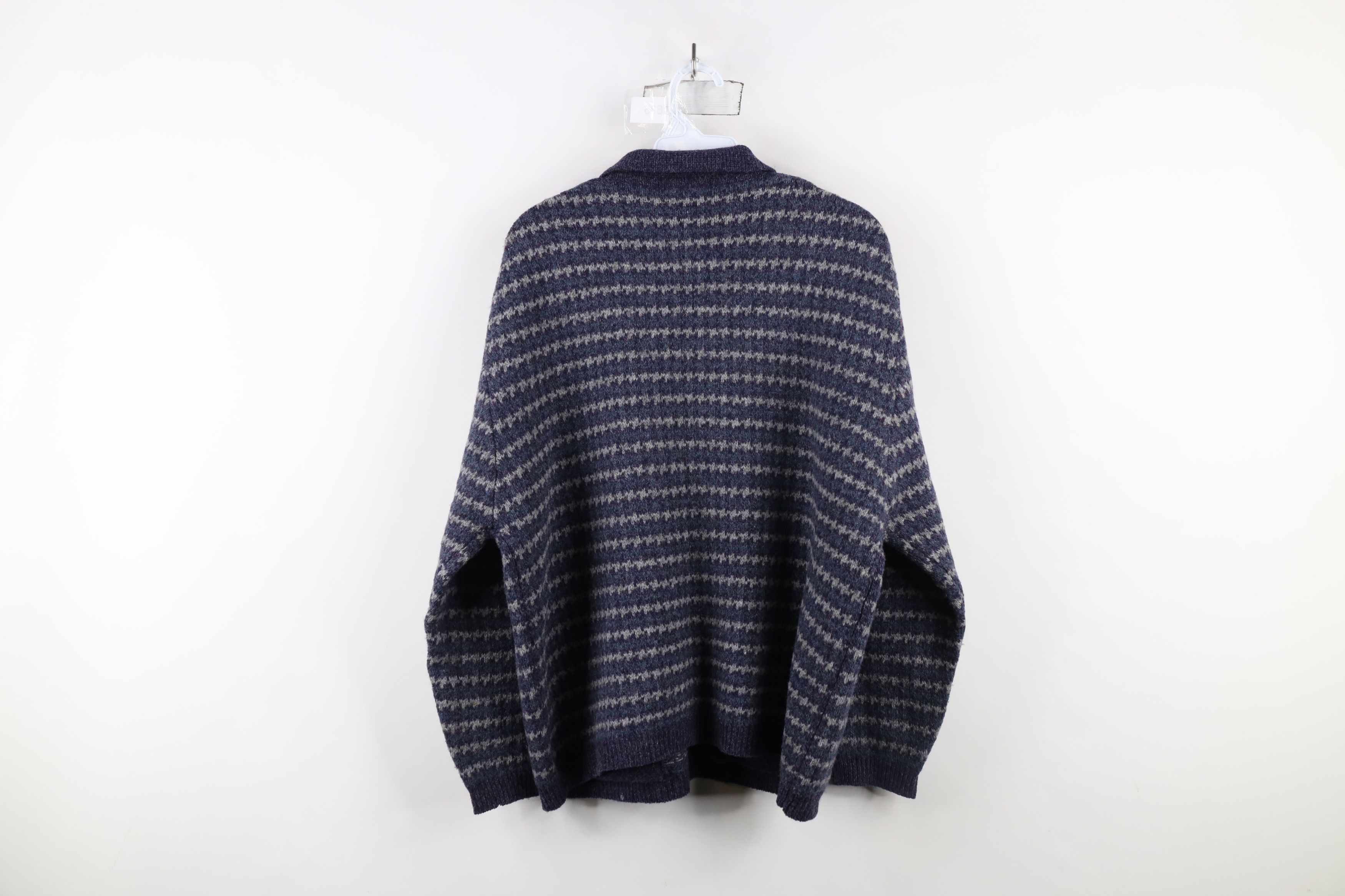 Eddie Bauer × Vintage Vintage 90s Eddie Bauer Knit Collared Cardigan Sweater Size L / US 10 / IT 46 - 8 Thumbnail