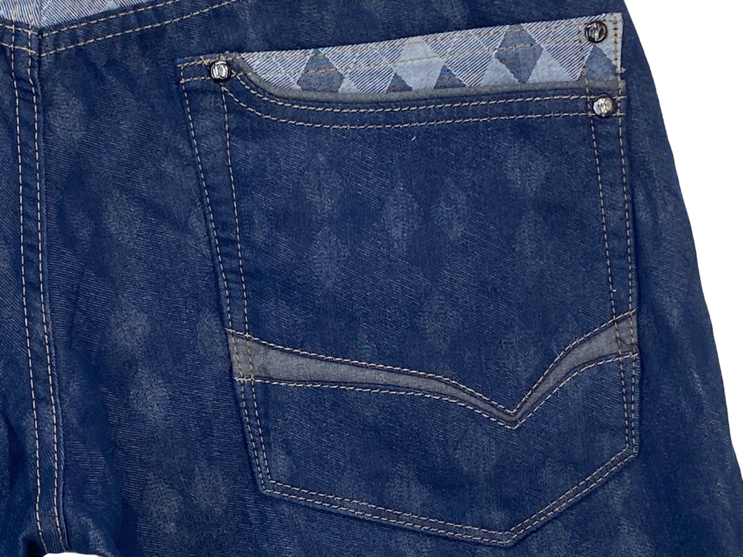 Matsuda × Nicole Club Low Rise Pants Nicole Club For Men Paisley Trim Embellished Size US 30 / EU 46 - 9 Thumbnail