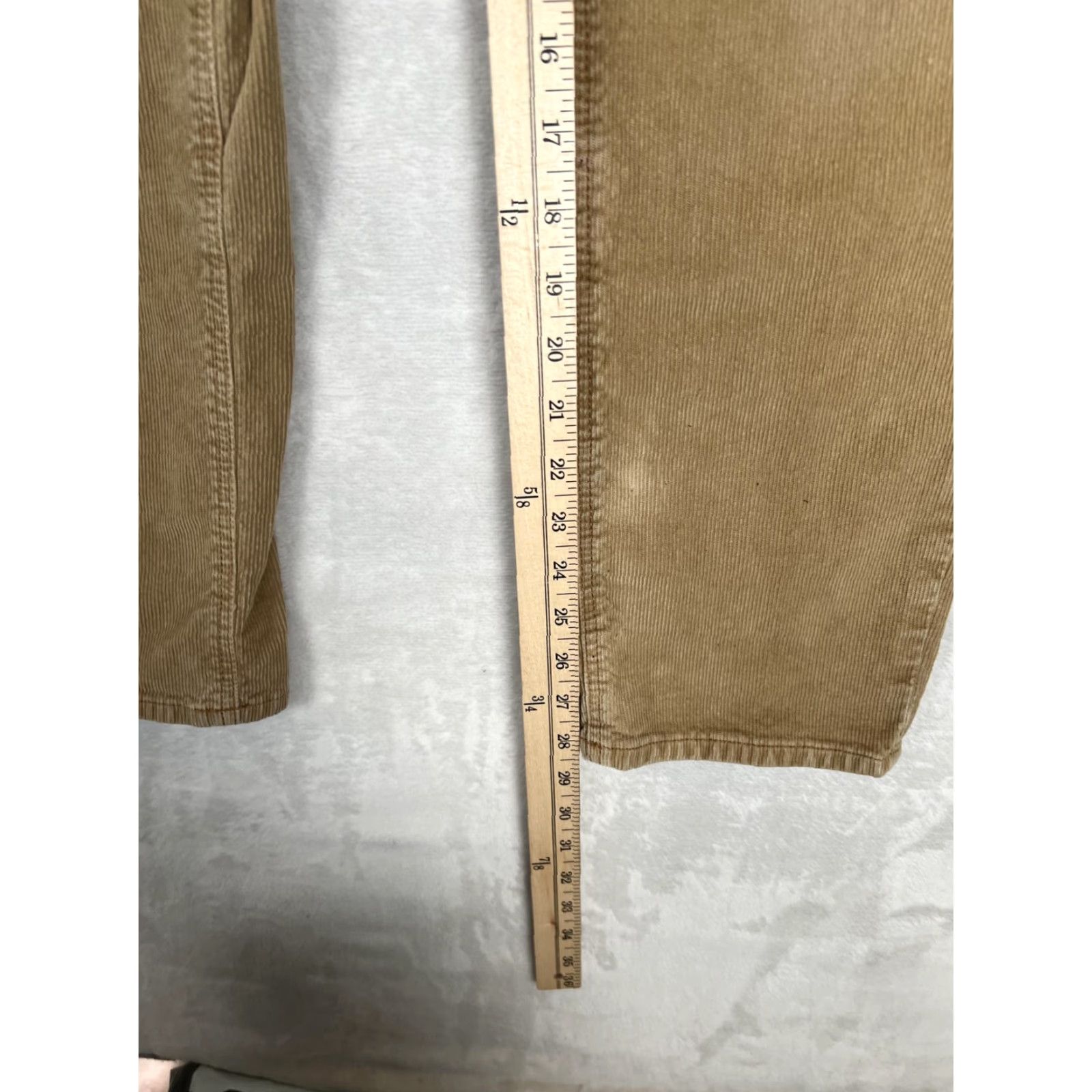 American Eagle Outfitters American Eagle Jeans Women's 8 Long Brown Straight Stretch Corduroy Pants Size 30" / US 8 / IT 44 - 3 Thumbnail