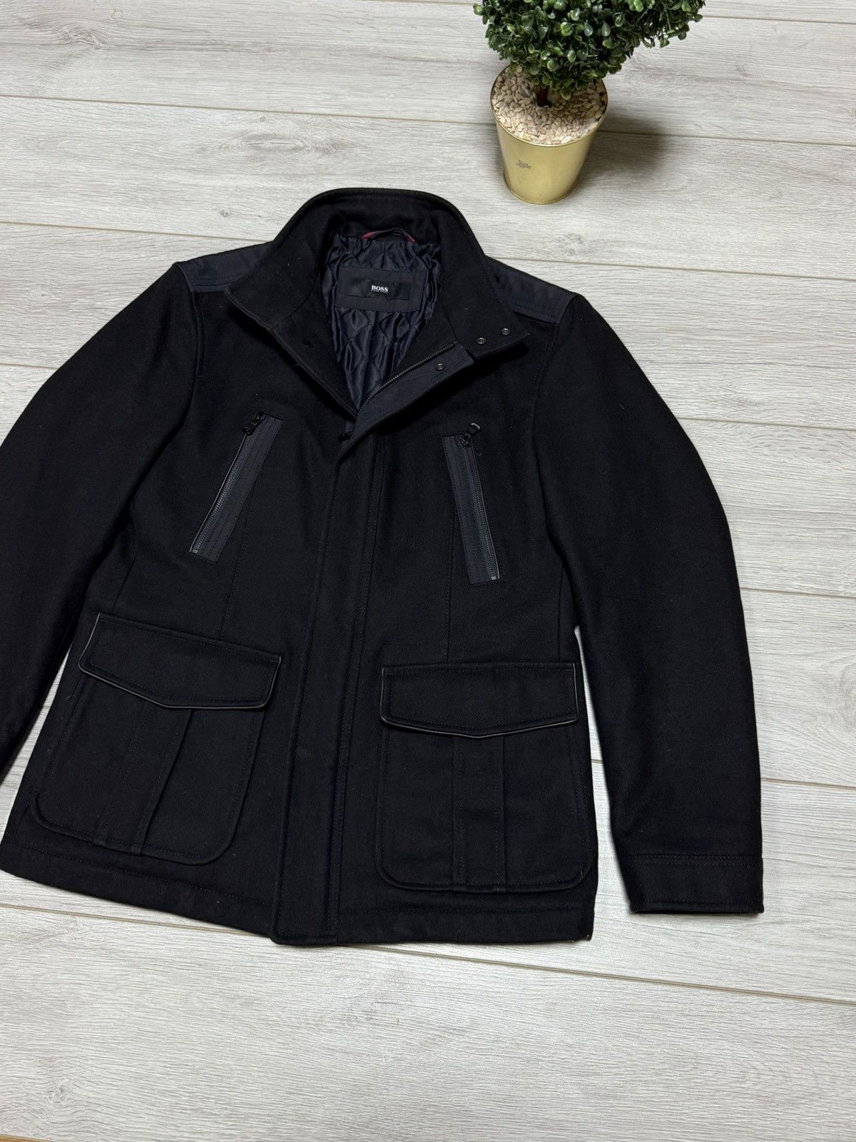 Hugo Boss Hugo Boss cashmere coat zip wool eb0 Size US L / EU 52-54 / 3 - 15 Thumbnail