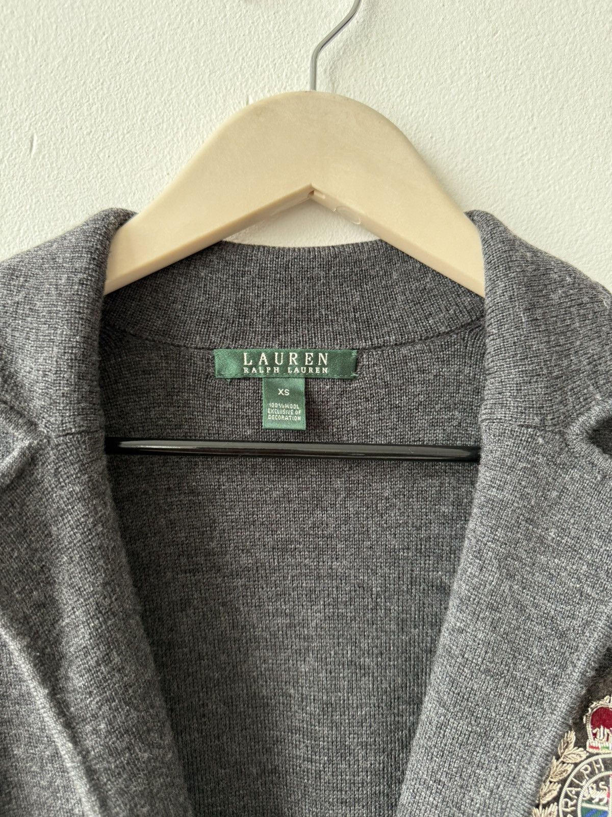 Polo Ralph Lauren Polo Ralph Lauren Gray Wool Women Cardigan Size XS / US 0-2 / IT 36-38 - 6 Thumbnail