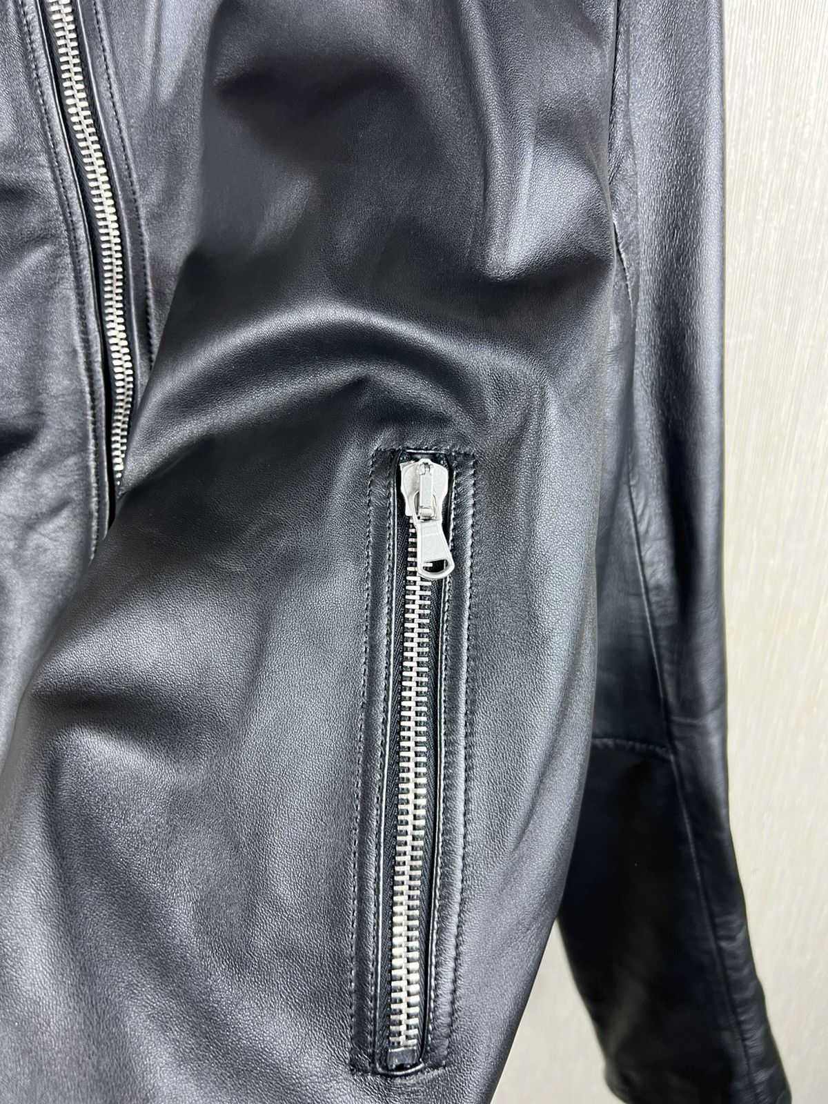 Diesel Black Gold Diesel Black Gold lambskin leather 5 zip jacket luxury Size US L / EU 52-54 / 3 - 10 Thumbnail