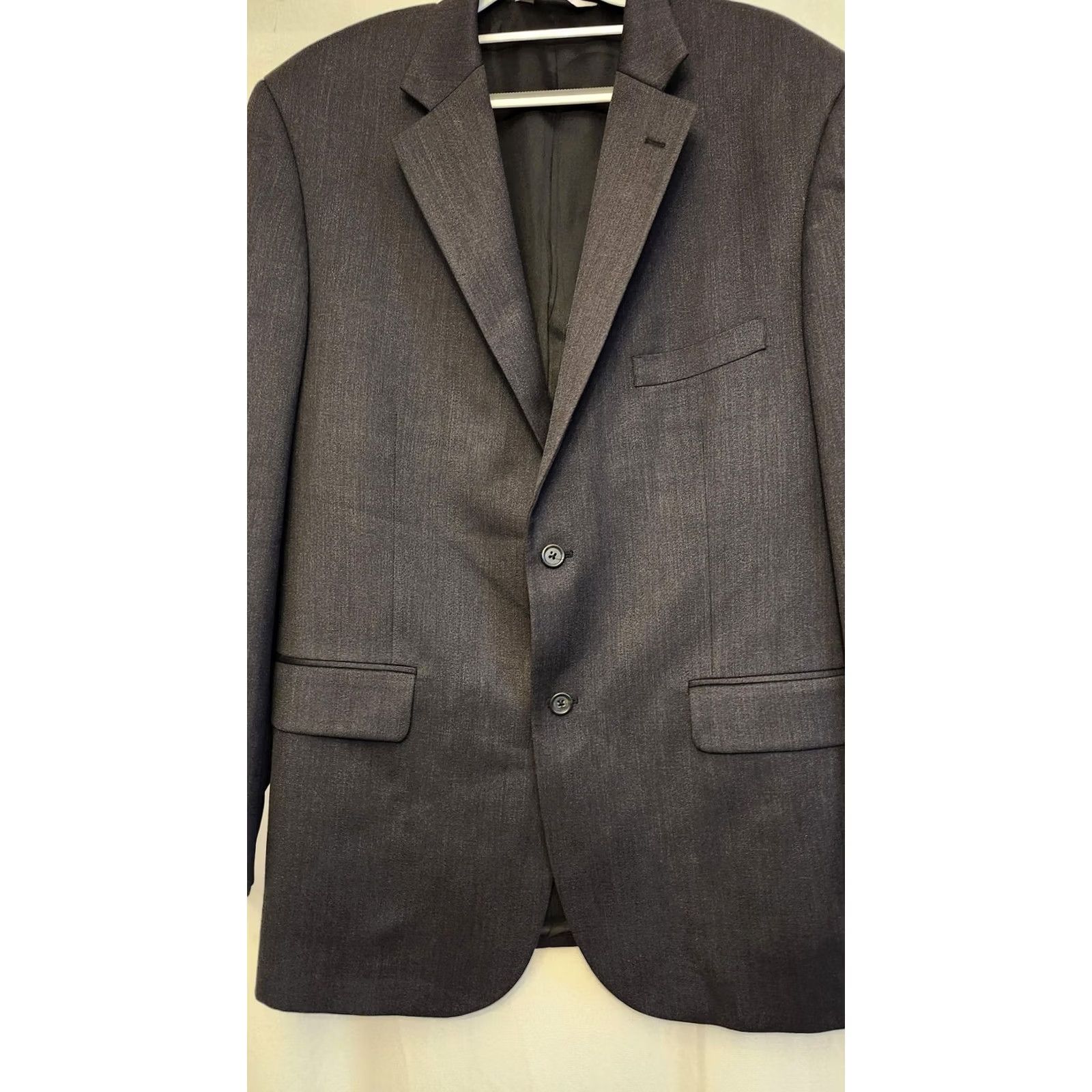 Pronto Uomo Pronto Uomo Blazer Mens 44R Gray 100% Wool Sport Coat Jacket Korea Business Size 44R - 3 Thumbnail