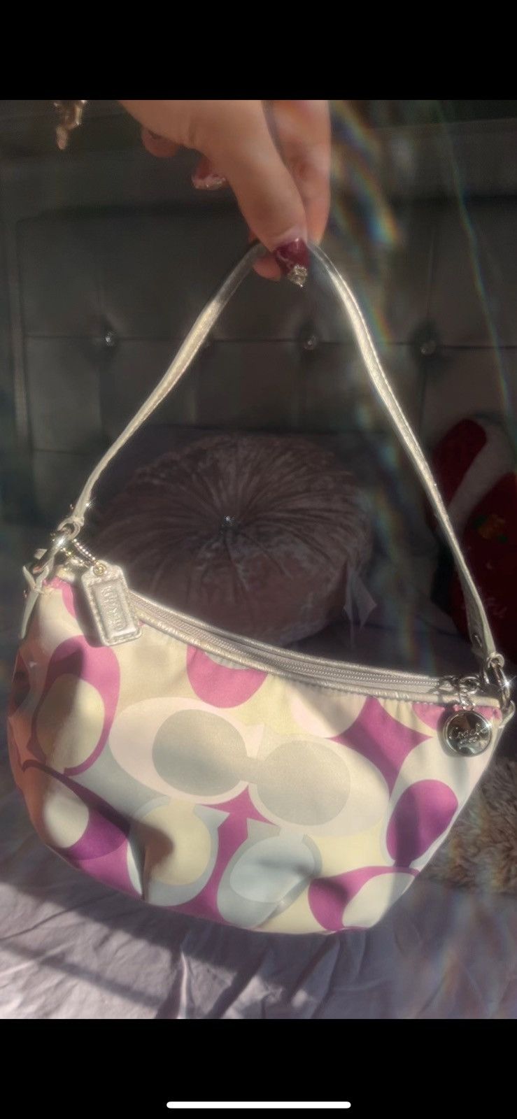 Coach vintage purple and silver soho signature C bag💜🩶 Size ONE SIZE - 3 Thumbnail
