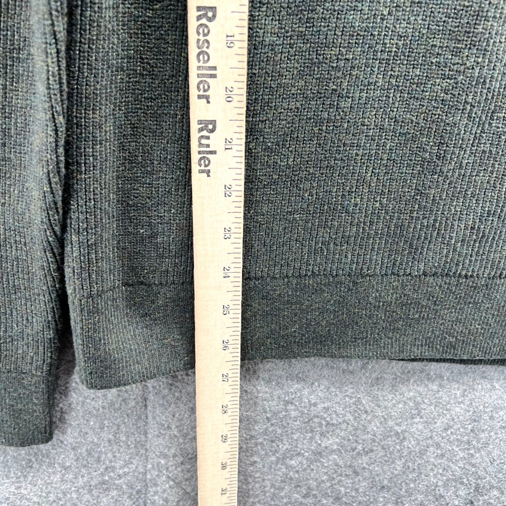 Banana Republic VINTAGE Banana Republic Sweater Mens Medium Olive Green 1/4 Zip Pullover Fleece Size US M / EU 48-50 / 2 - 7 Thumbnail