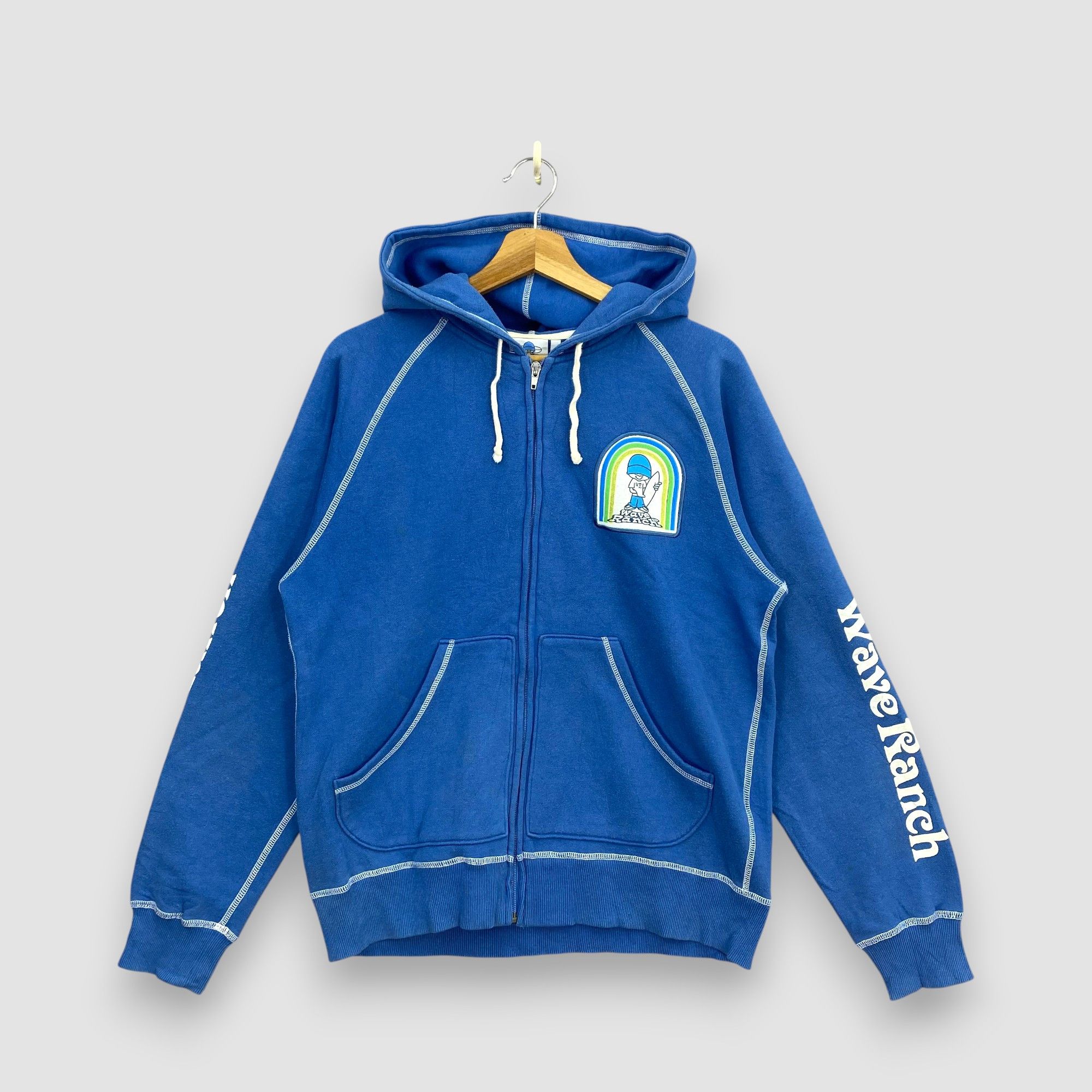 Japanese Brand Vintage Y2K Wave Ranch Surf Wear Hoodie Full Zip Sweater Size US M / EU 48-50 / 2 - 1 Thumbnail