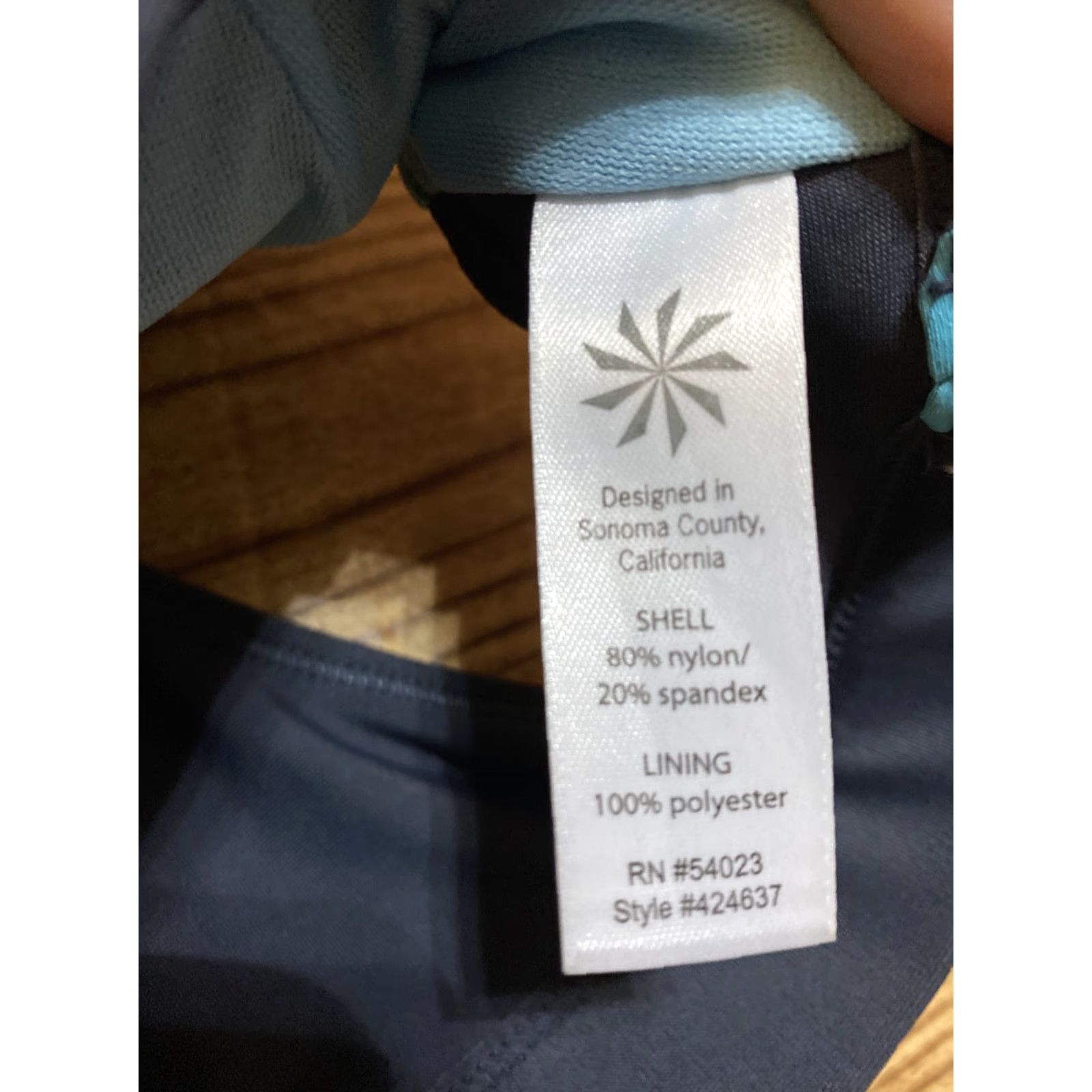 Athleta Athleta Sports Bra XS Racerback Teal Purple Gray Paisley Women XS Racerback Size ONE SIZE - 4 Thumbnail