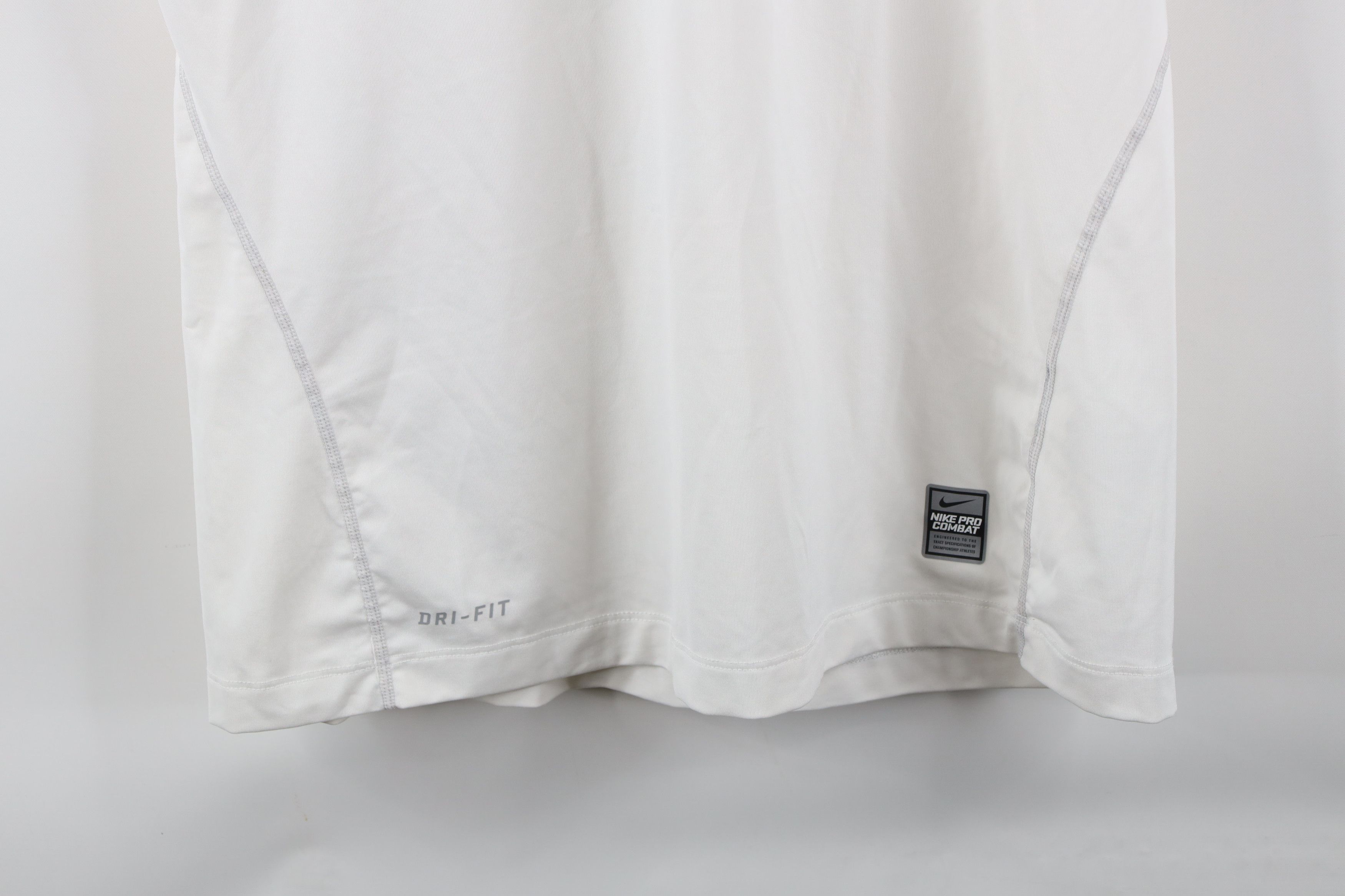 Nike × Vintage Nike Pro Combat Compression Gym Training T-Shirt White Size US L / EU 52-54 / 3 - 4 Thumbnail