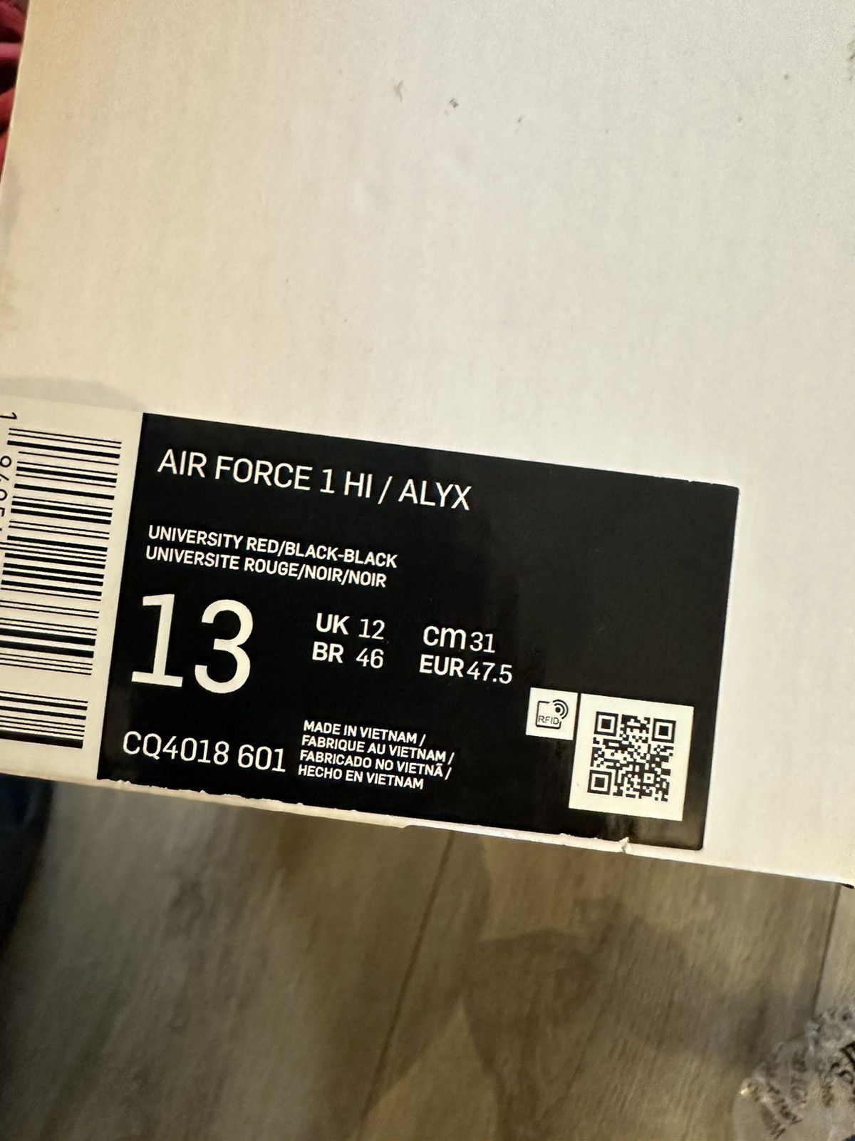 1017 ALYX 9SM × Alyx × Nike ALYX AIRFORCE 1 size 13 Size US 13 / EU 46 - 10 Thumbnail
