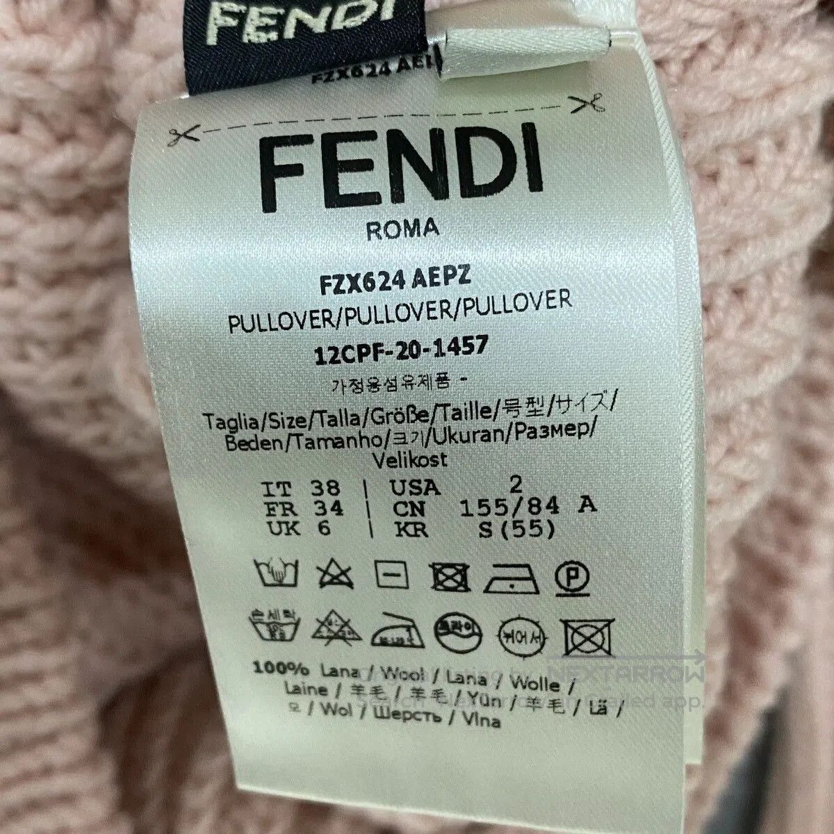 Fendi FENDI Roma Logo Wool Sweater. Size S / US 4 / IT 40 - 5 Thumbnail