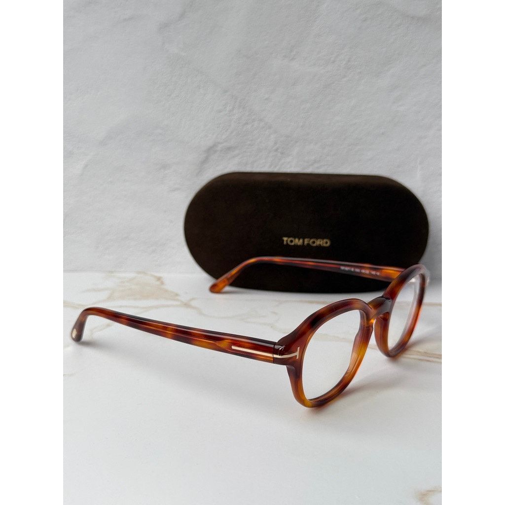 Tom Ford NEW Tom Ford FT5871-B Bluelight Frames in Havana Brown Size ONE SIZE - 6 Thumbnail