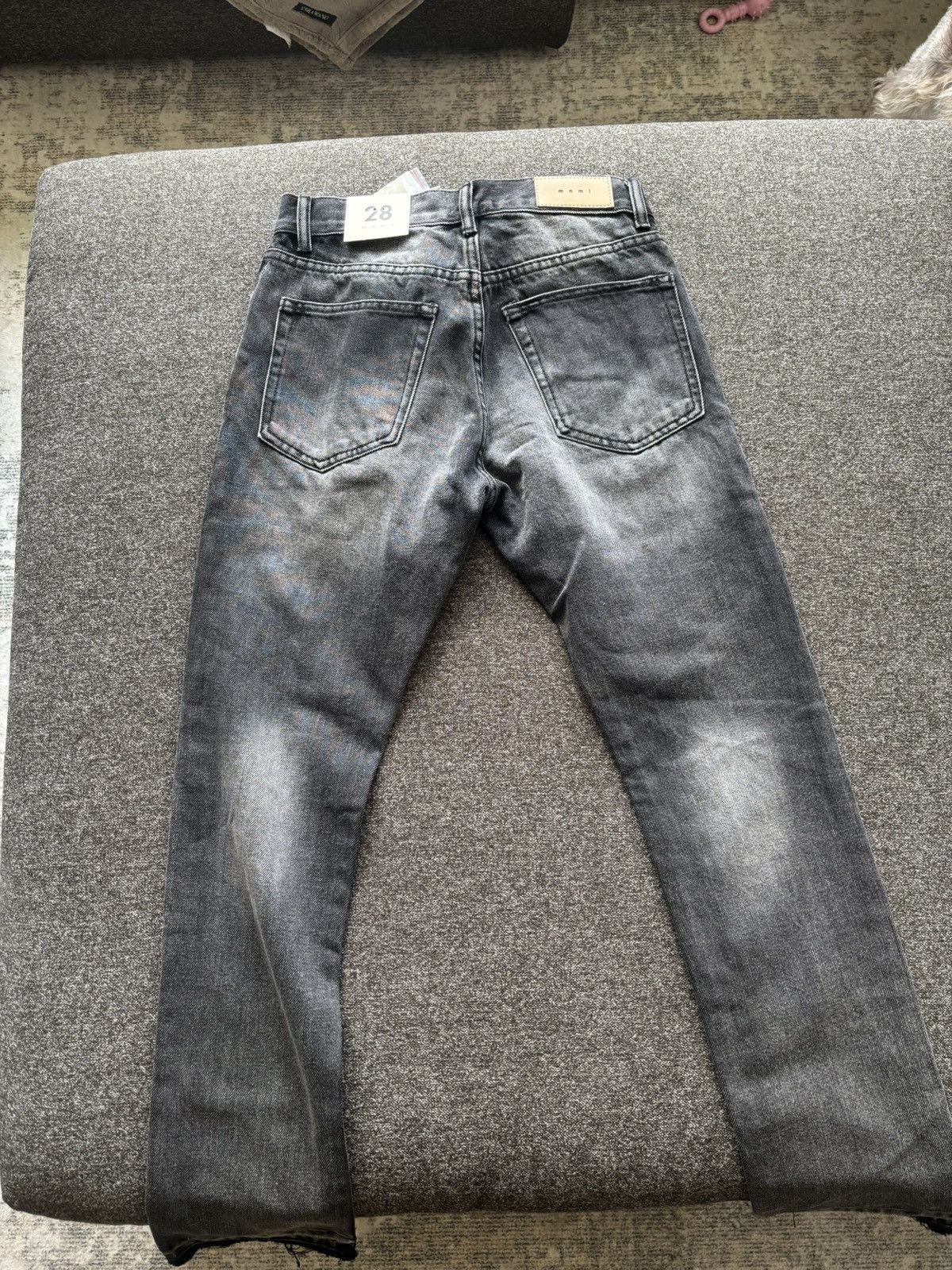 MNML MNML B212 Straight Black Denim Jeans Size US 28 / EU 44 - 2 Thumbnail