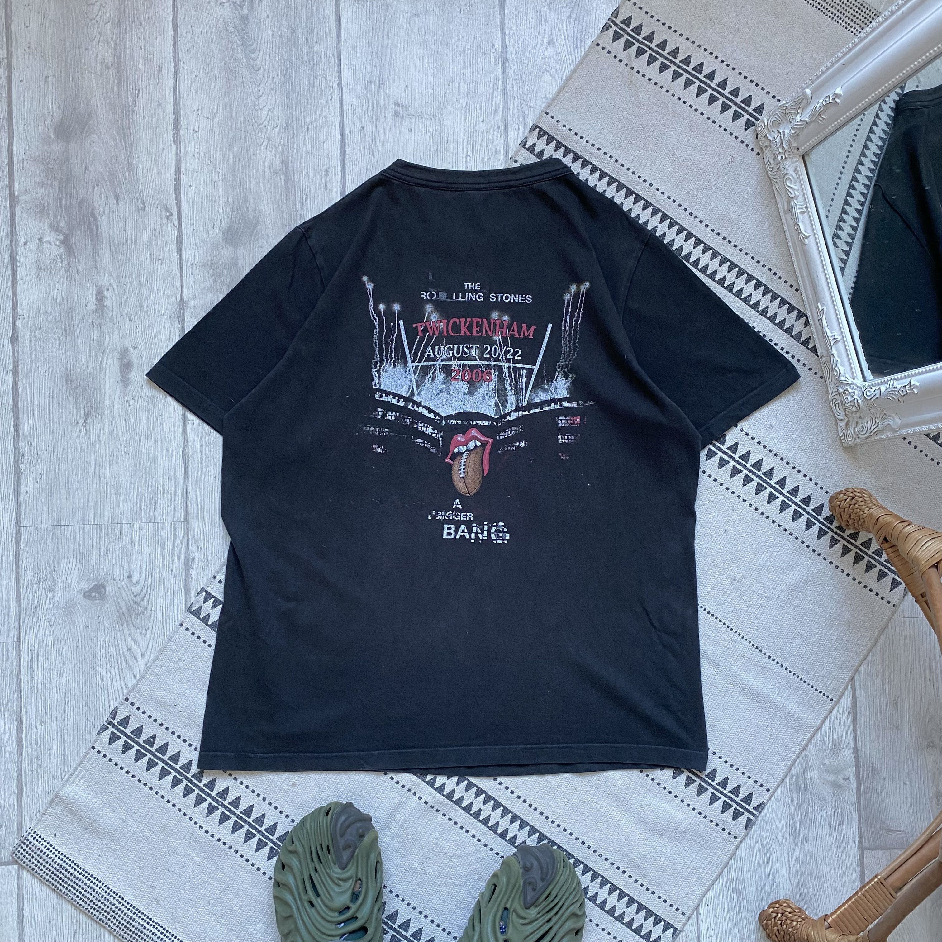 Band Tees 🎸 Vintage Faded The Rolling Stones tour tee Y2K rock Size US XL / EU 56 / 4 - 3 Thumbnail