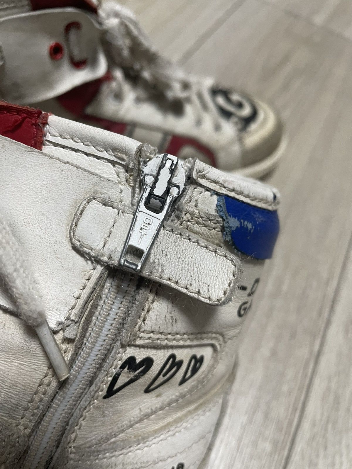 Dolce & Gabbana Dolce & Gabbana Graffiti Print High Top Sneakers Size 36 Size US 5 / EU 37 - 13 Thumbnail