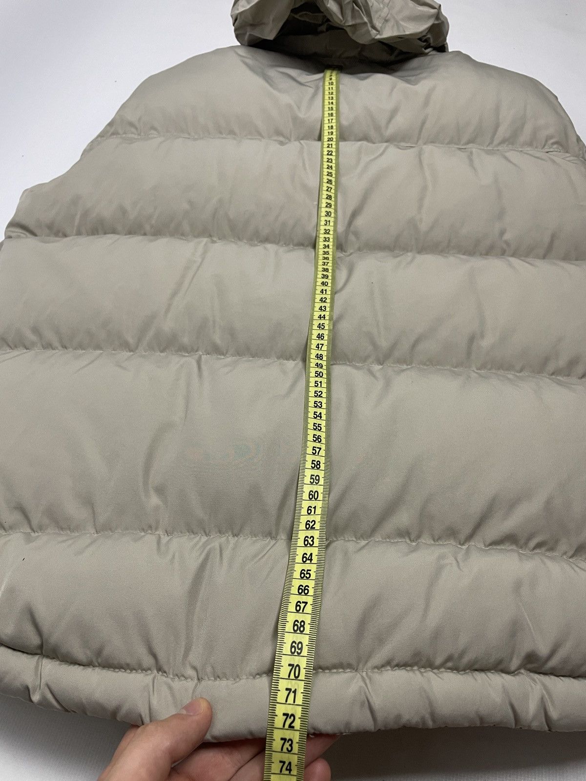 Nike 🦍 NIKE PUFFER DOWN VEST HOODED Y2K 90’s SWOOSH LOGO Beige Size US L / EU 52-54 / 3 - 8 Thumbnail