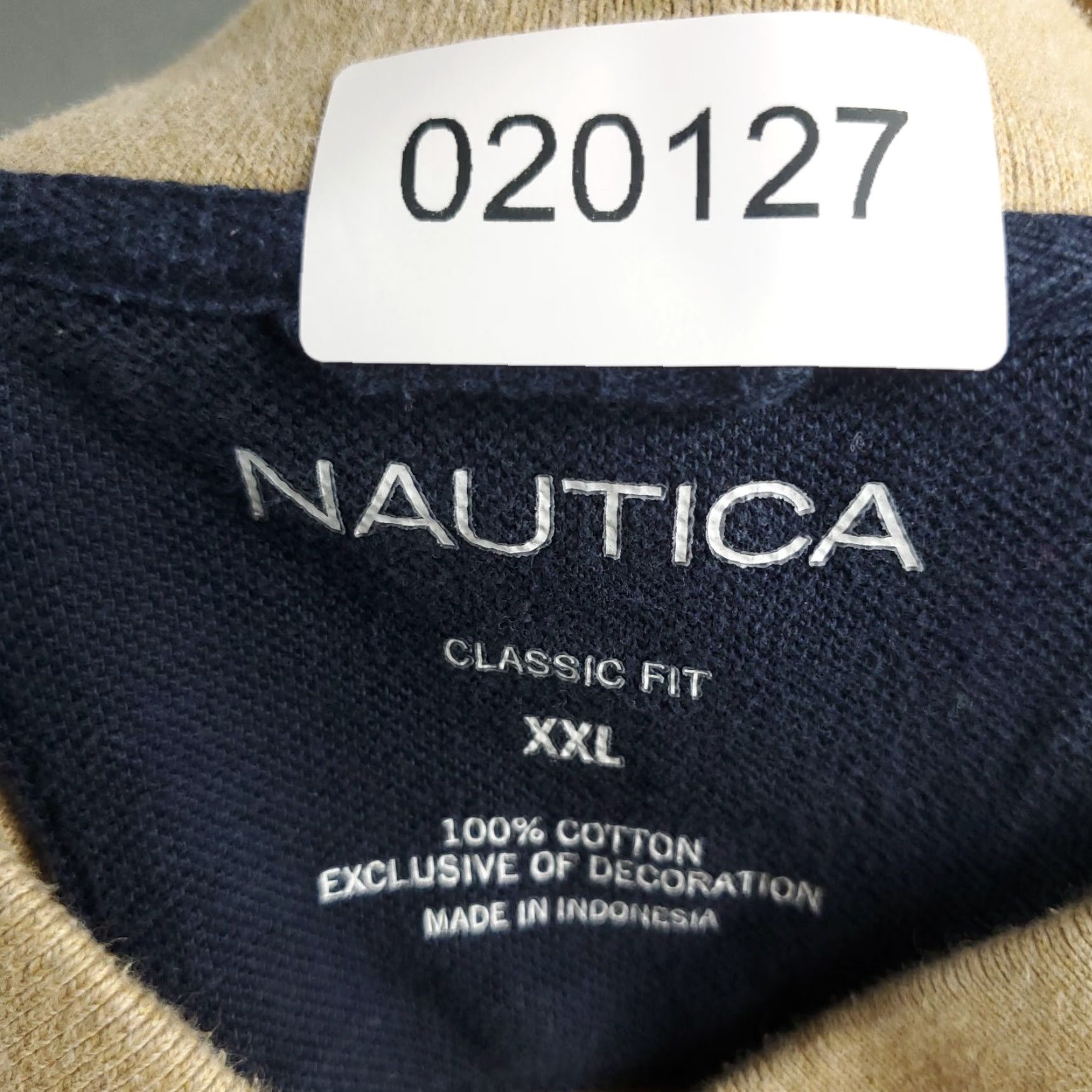 Nautica Nautica Polo Shirt Mens 2XL Beige Classic Fit Short Sleeve Golf Casual Polo Shirt Mens 2XL Beige Classic Fit Short Sleeve Golf Casual Size US XXL / EU 58 / 5 - 7 Thumbnail