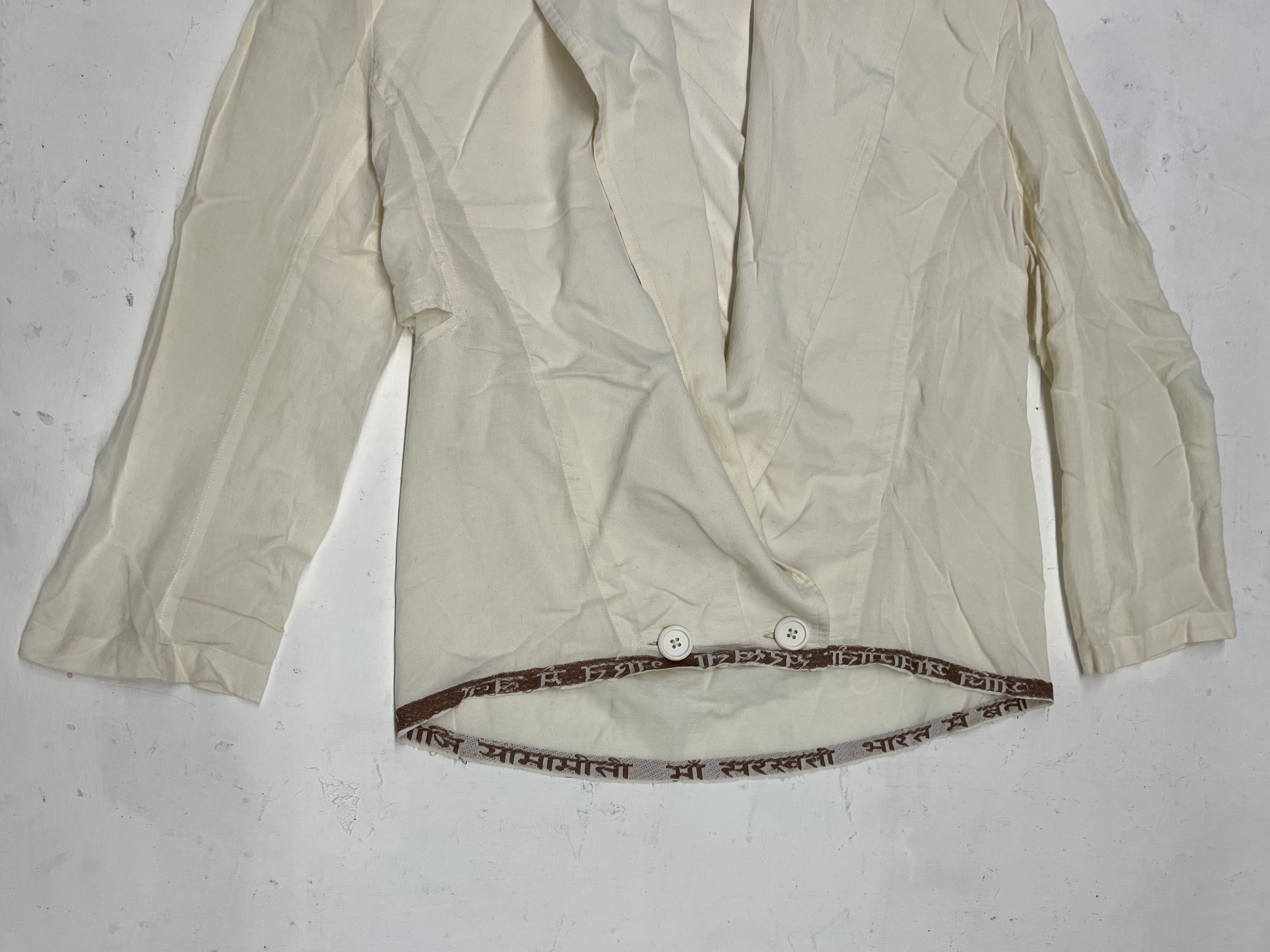 Yohji Yamamoto Yohji Yamamoto Linen Blazer Size M / US 6-8 / IT 42-44 - 2 Thumbnail