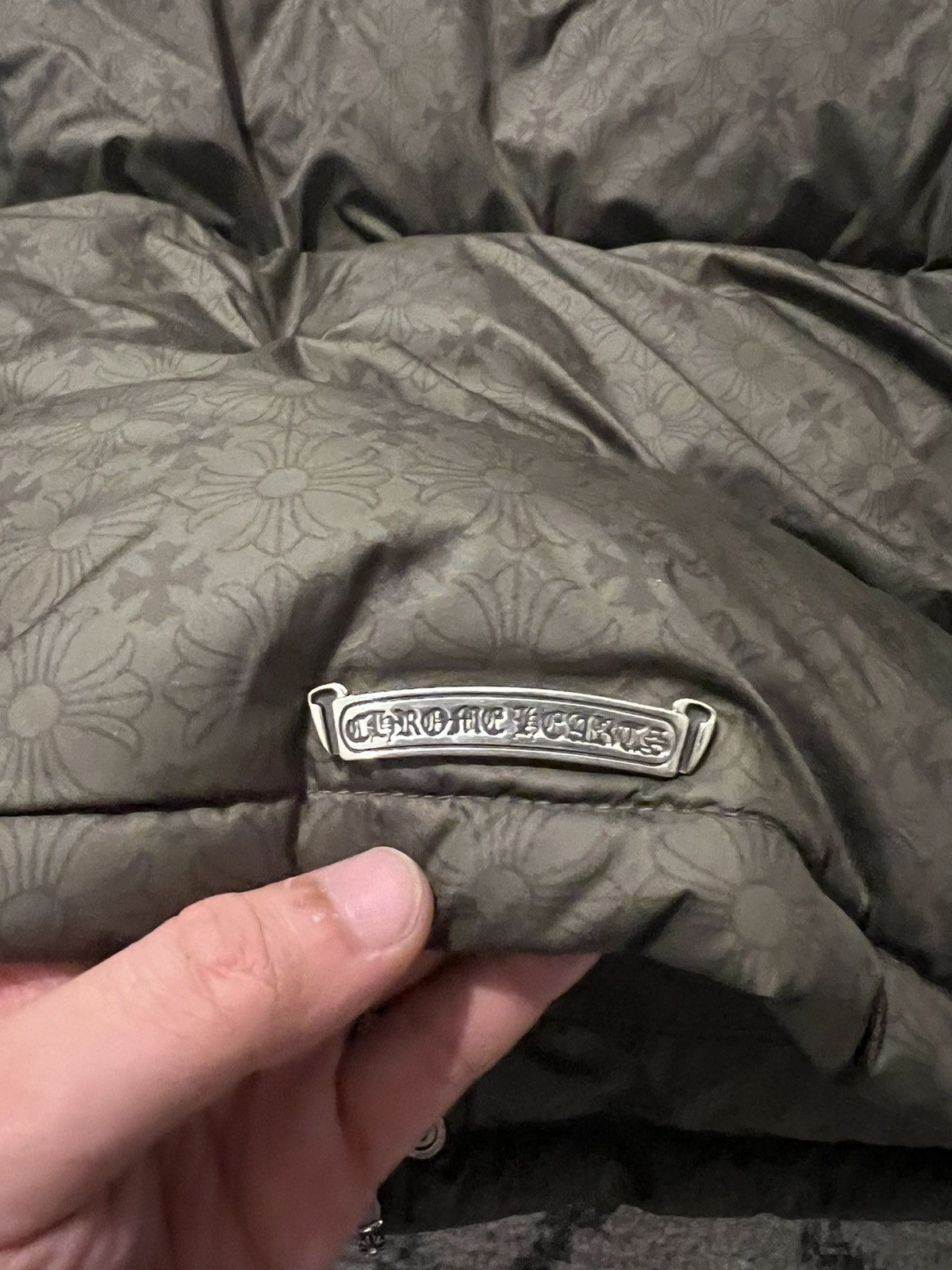 Chrome Hearts Army green plus cross pattern Stiff 2 puffer down jacket Size US S / EU 44-46 / 1 - 3 Thumbnail