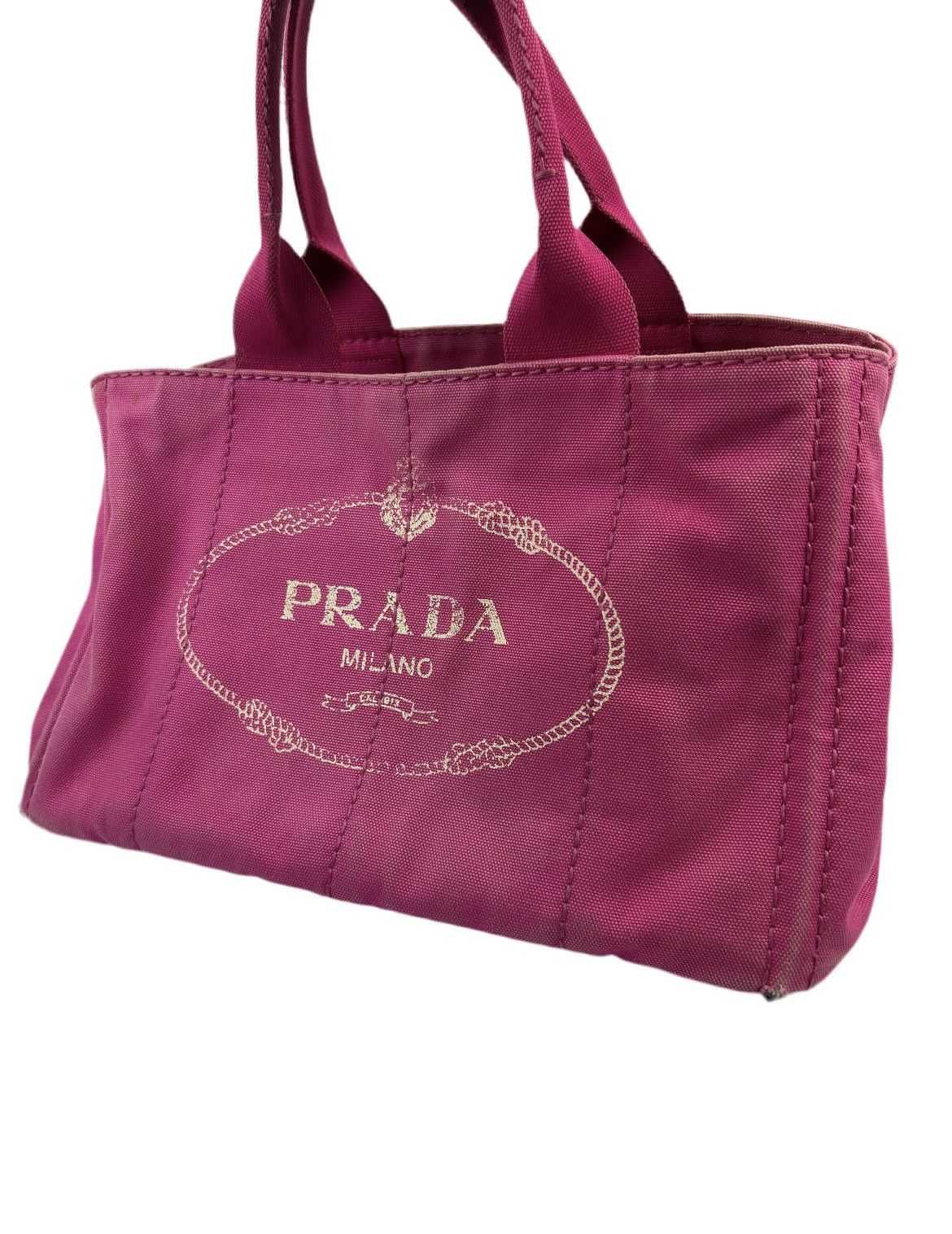 Prada Prada Canapa Canvas Tote Bag Size ONE SIZE - 1 Thumbnail