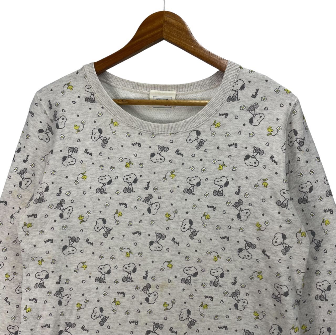 Peanuts Vintage Peanuts Snoopy Overprint Pullover Sweatshirt Size L / US 10 / IT 46 - 4 Thumbnail