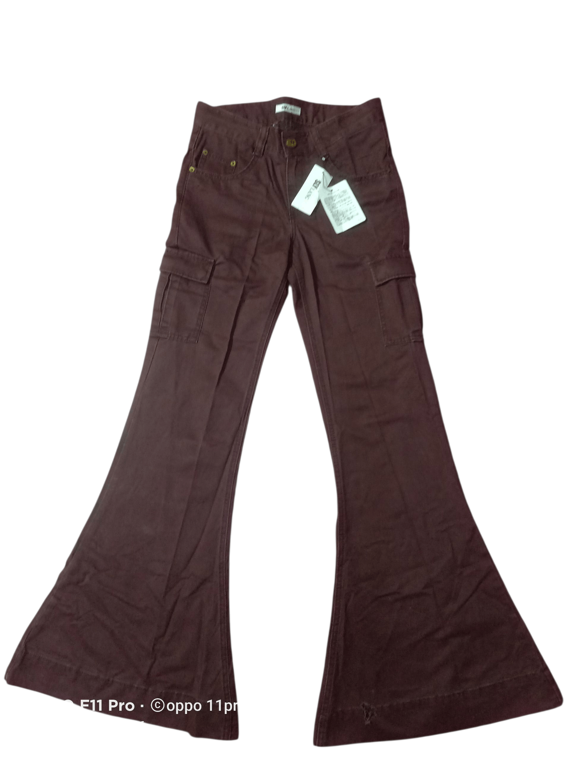 If Six Was Nine 🌟Sly Lang Flare MultiCargo Men Pants 🌟 Size US 29 - 2 Thumbnail