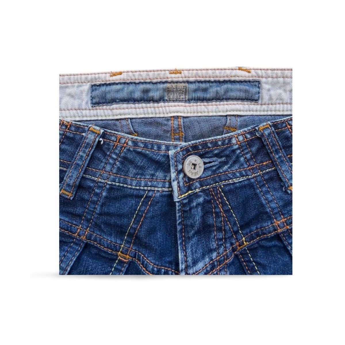 Marithe + Francois Girbaud Vintage Marithe Francois Girbaud Crazy Denim Size US 29 - 8 Thumbnail