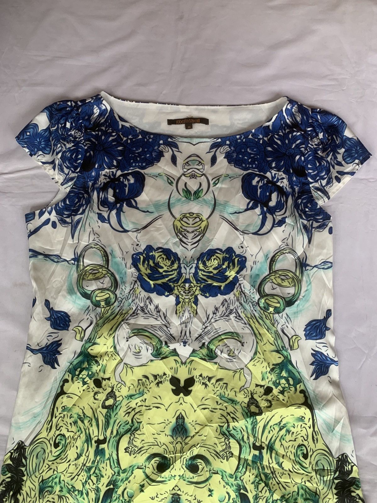 Just Cavalli Roberto Cavalli Vintage AOP Dress Size M / US 6-8 / IT 42-44 - 5 Thumbnail