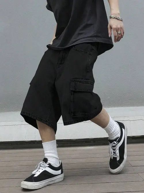 Jean Cargo Y2k Shorts Jorts jeans washed Size US 32 / EU 48 - 2 Thumbnail